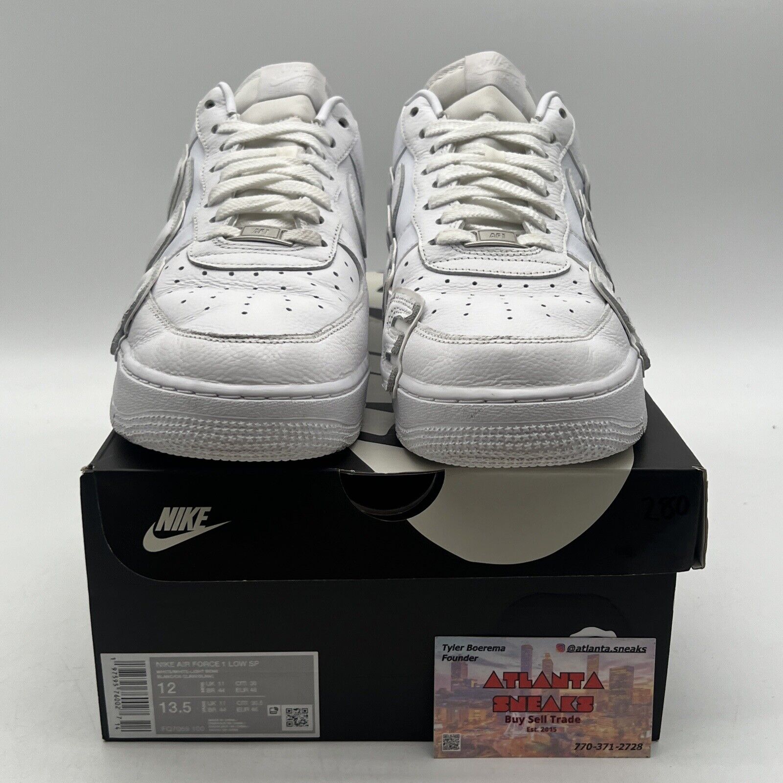 Size 12 - Nike Cactus Plant Flea Market x Air Force 1 Premium 2024 Low White