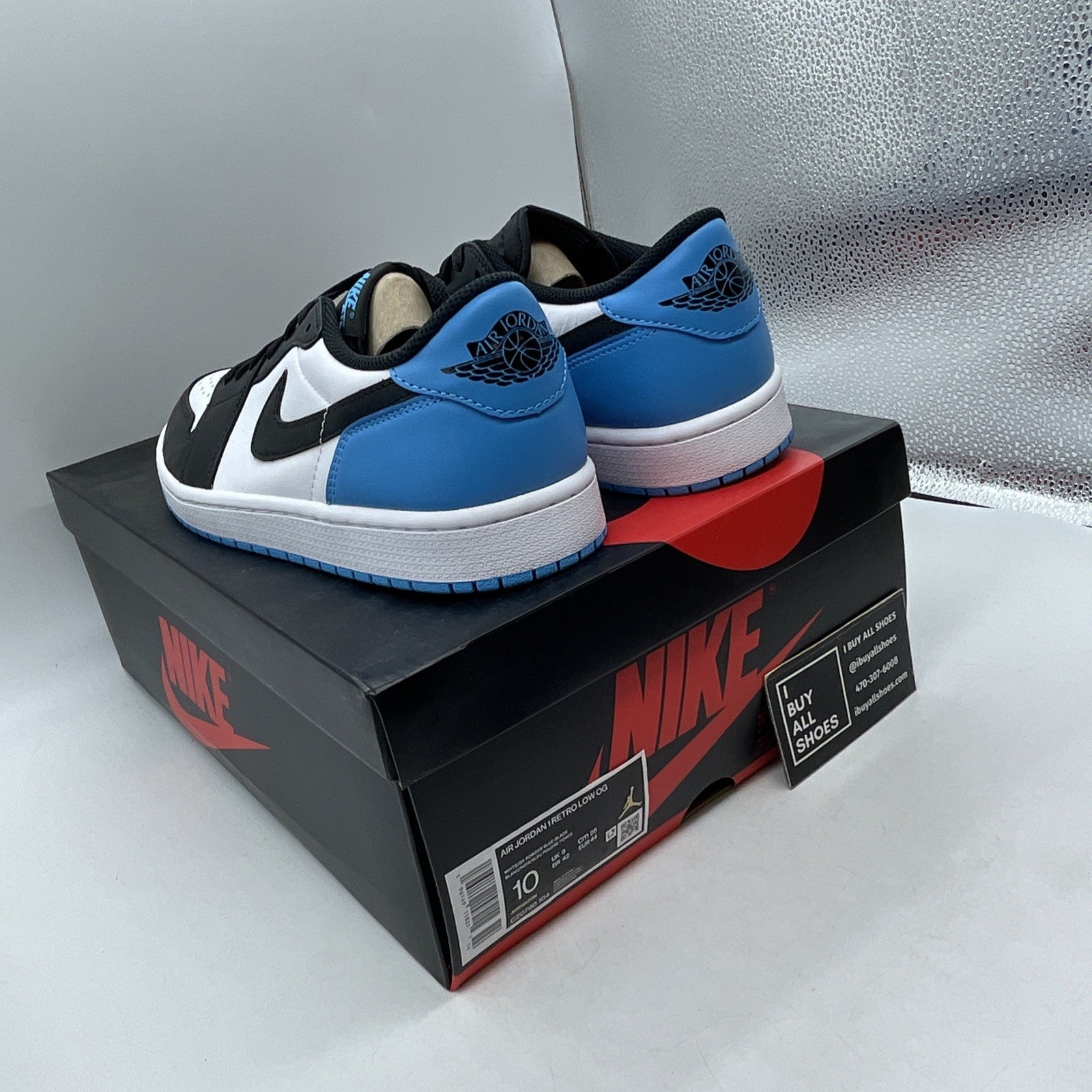 Size 10 - Air Jordan 1 Retro OG Low UNC (CZ0790-104)