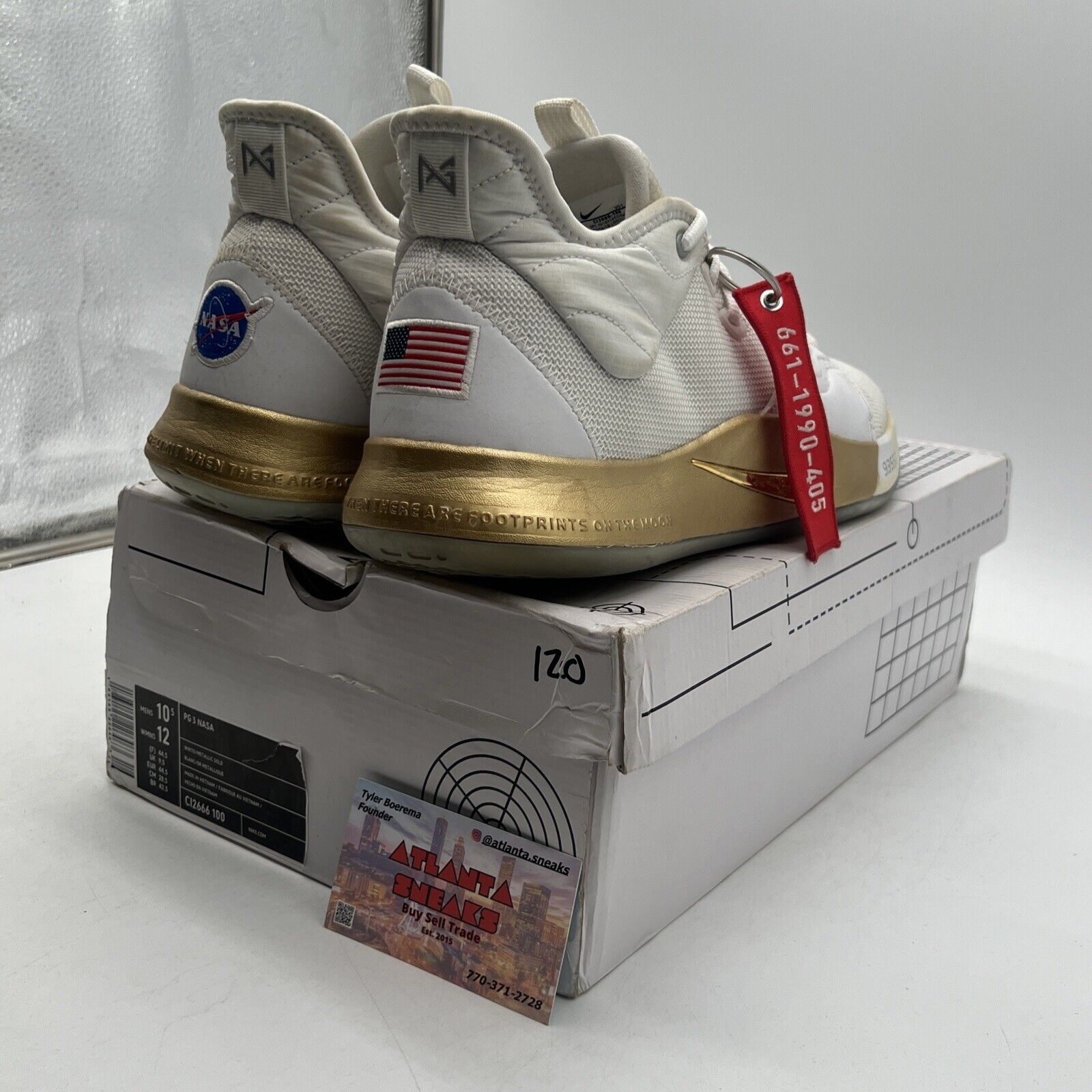 Size 10.5 - Nike NASA x PG 3 Apollo Missions Gold Icey (CI2666-100)