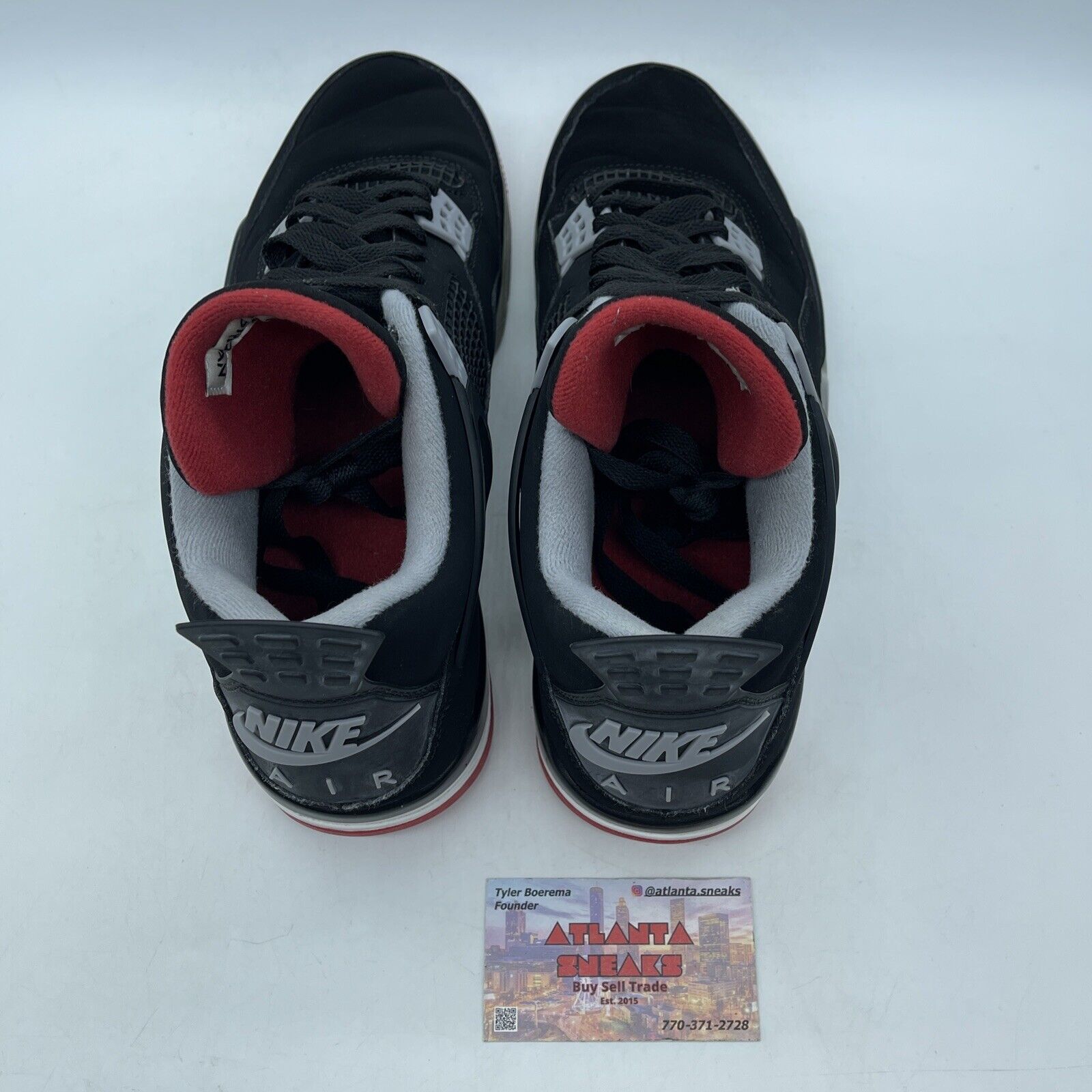 Size 11 - Jordan 4 Retro OG Mid Bred 2019 Black White Red Grey (308497-060)