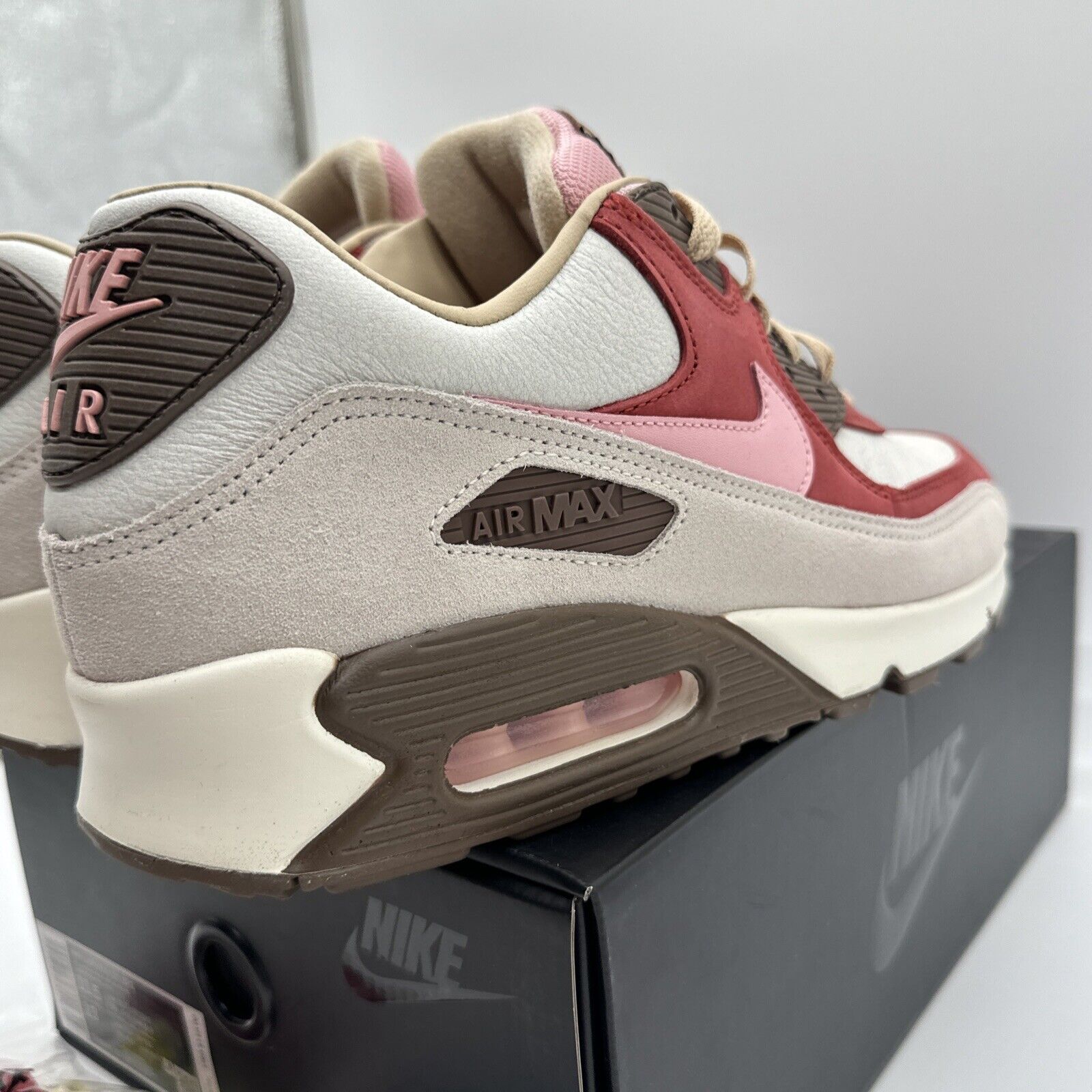 Size 11.5 - Nike Air Max 90 NRG Bacon 2021 Vnds OG All Piggy Sizzling Red Pink V