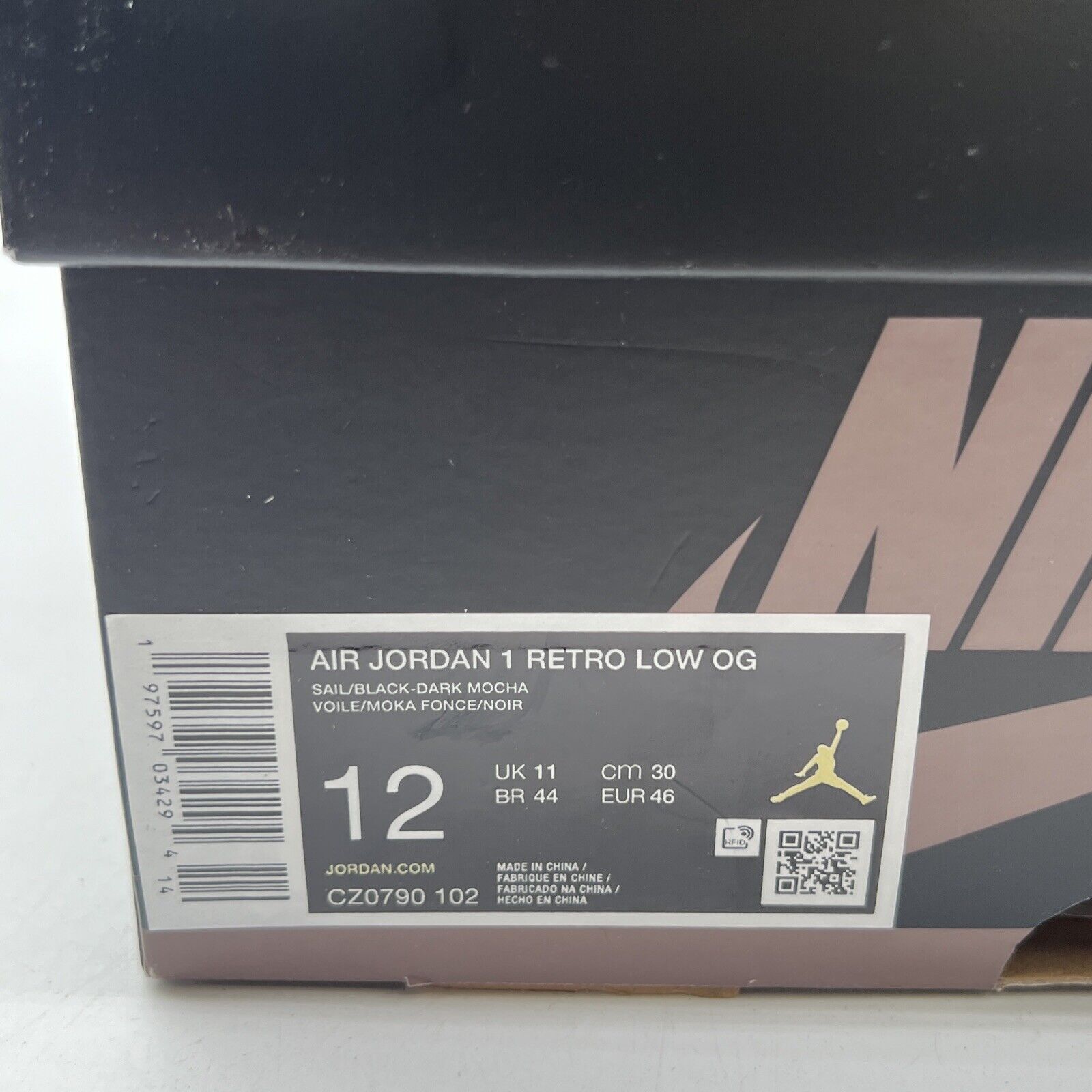 Size 12 - Air Jordan 1 Retro OG Low Mocha (CZ0790-102)