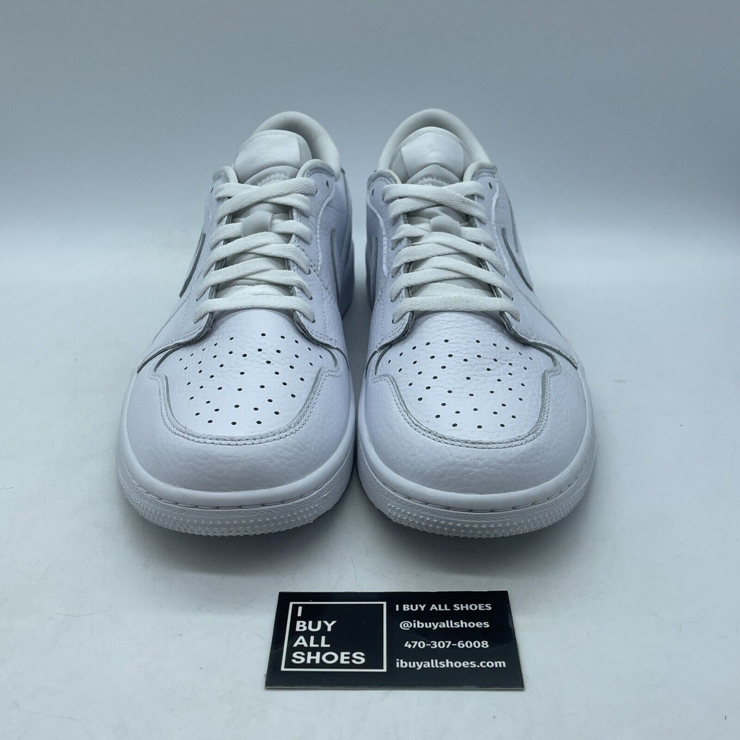 Size 11.5 - Jordan 1 Low Golf Triple White Leather (DD9315-101)