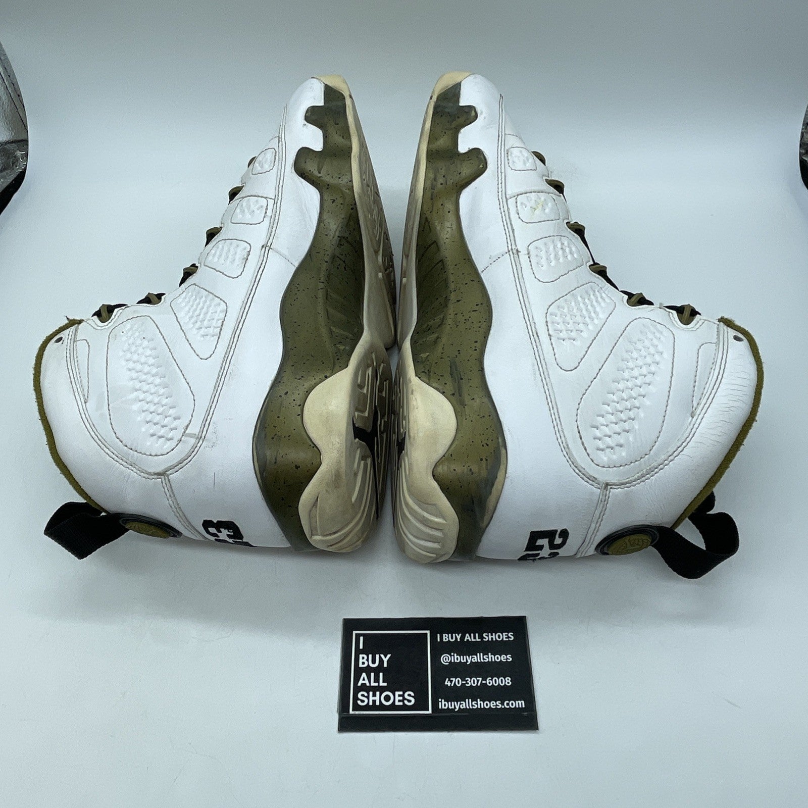 Size 11.5 - Air Jordan 9 Retro Statue White Green Leather (302370-109)