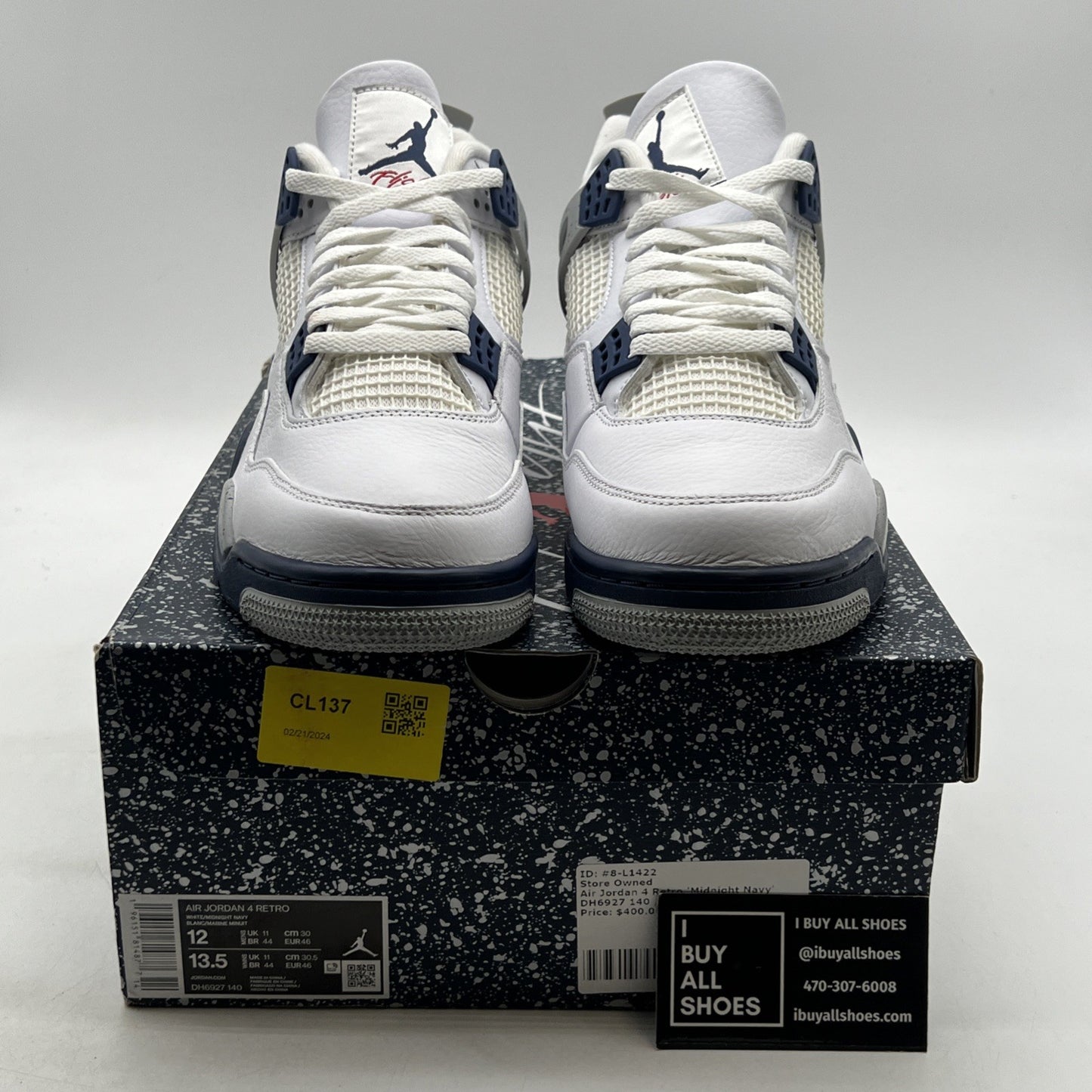 Size 12 - Air Jordan 4 Retro Mid Midnight Navy (DH6927-140)