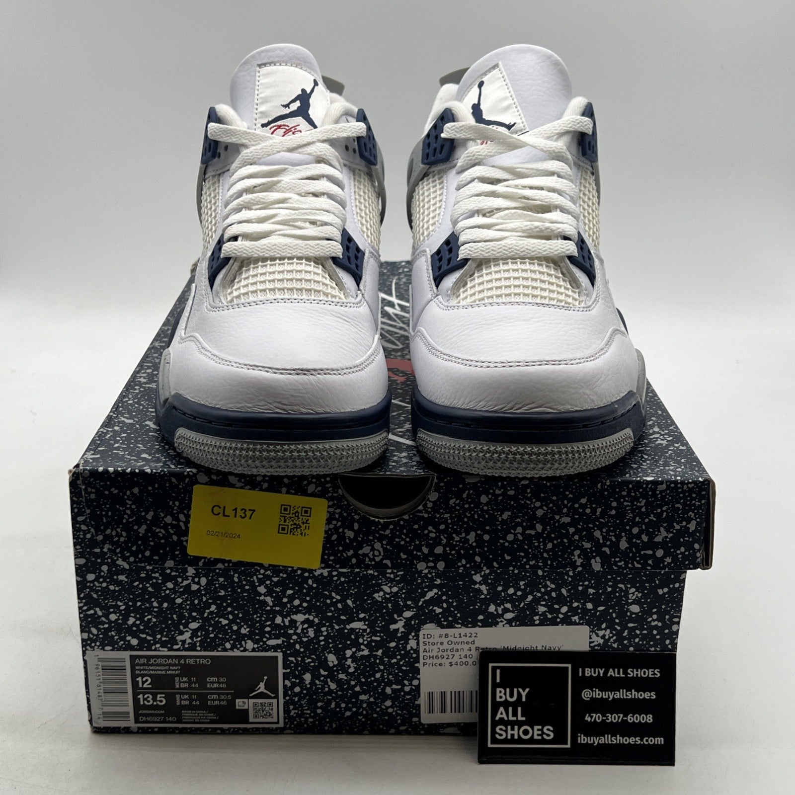 Size 12 - Air Jordan 4 Retro Mid Midnight Navy (DH6927-140)