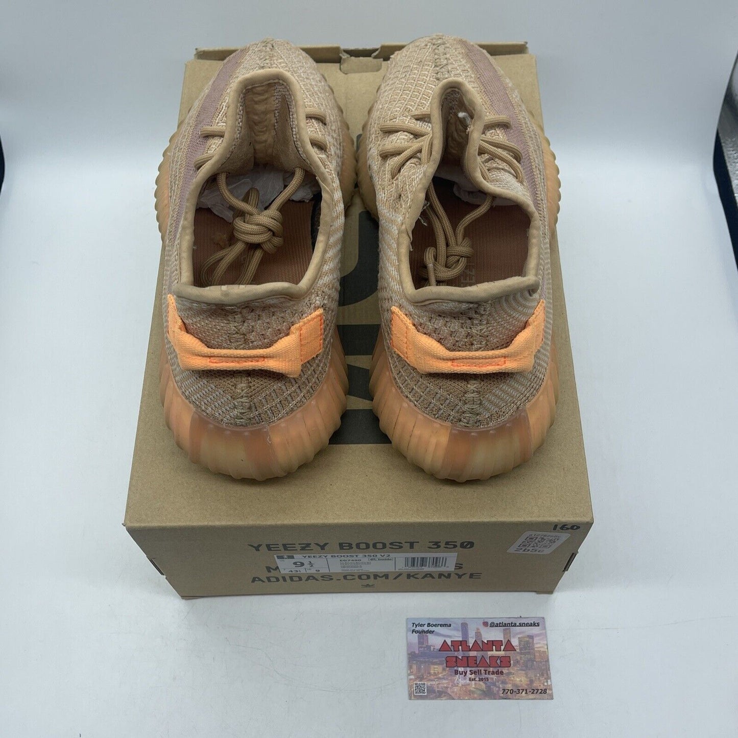 Size 9.5 - adidas Yeezy Boost 350 V2 Clay Orange (EG7490)