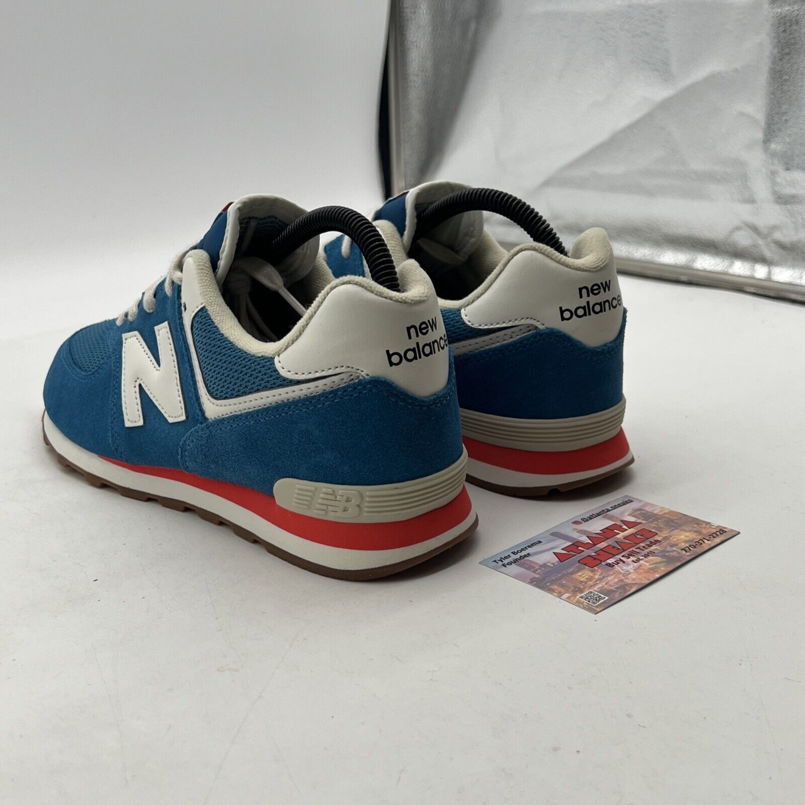 Size 6.5 - New Balance 574 Men's Shoes Natural Indigo-Blue (ML574-HC2)