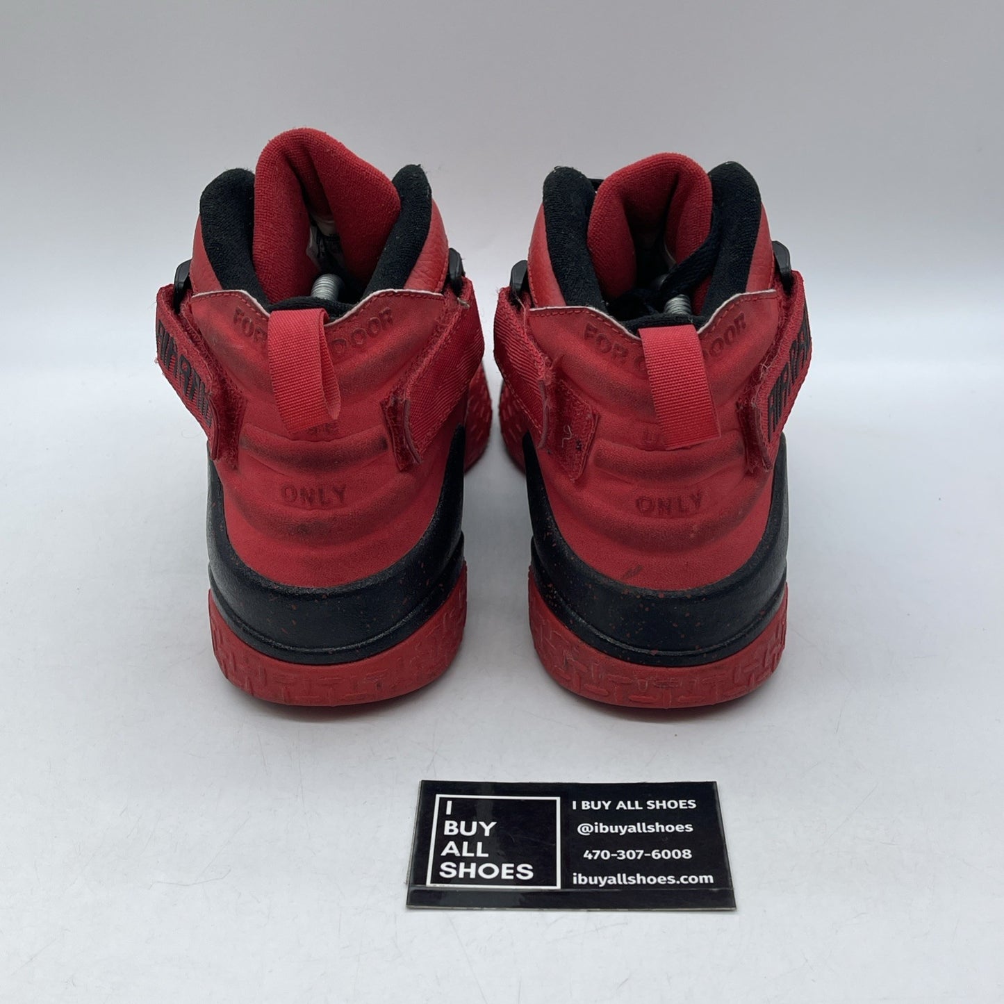 Size 9.5 - Nike Air Raid University Red Black Suede (642330-600)