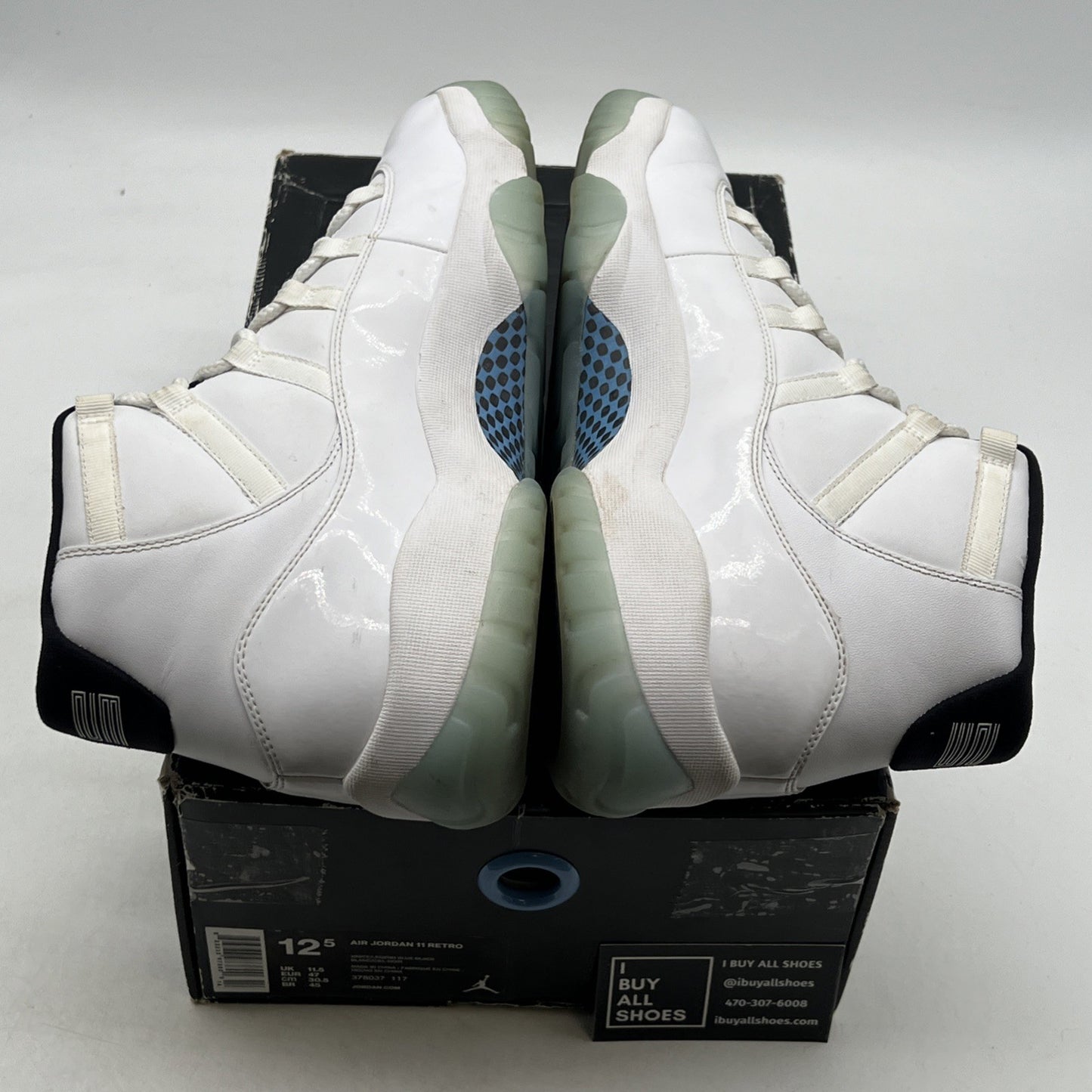 Size 12.5 - Air Jordan 11 Retro High Legend Blue (378037-117)