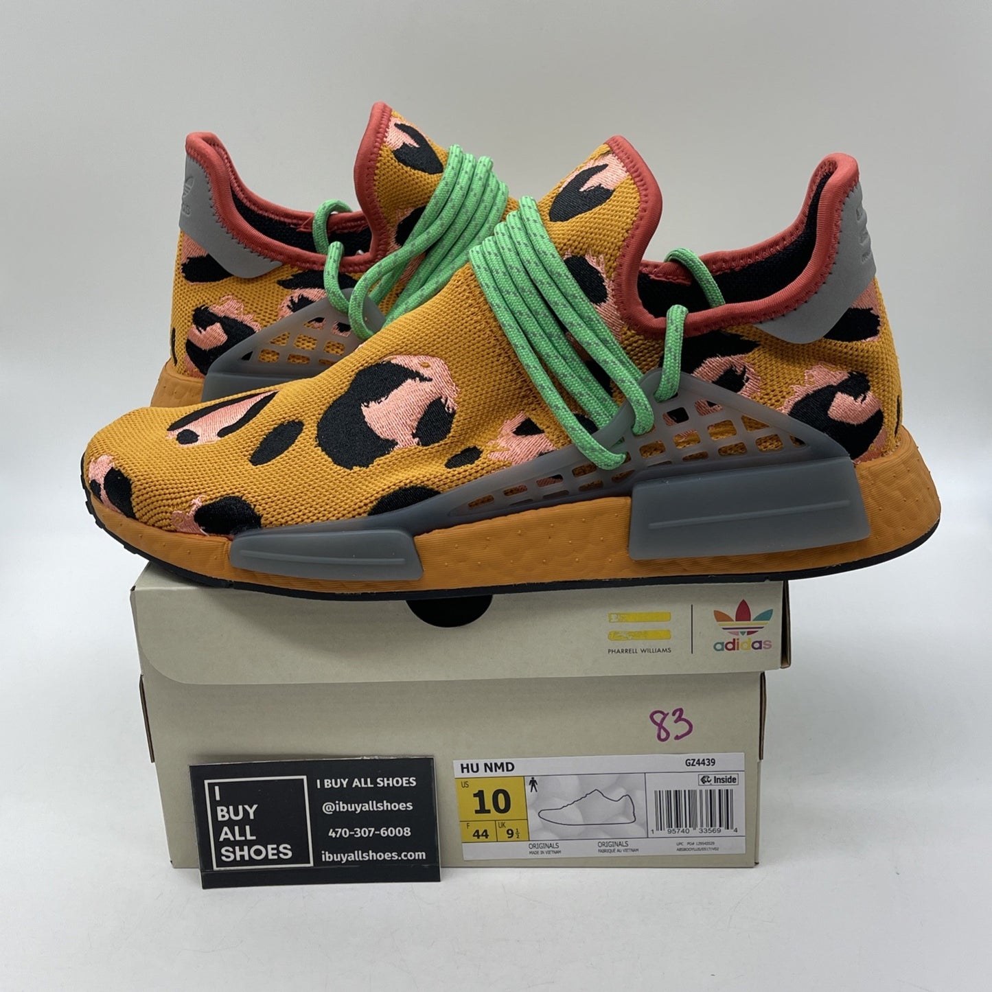 Size 10 - adidas Pharrell x NMD Human Race Animal Print Suede (GZ4439)