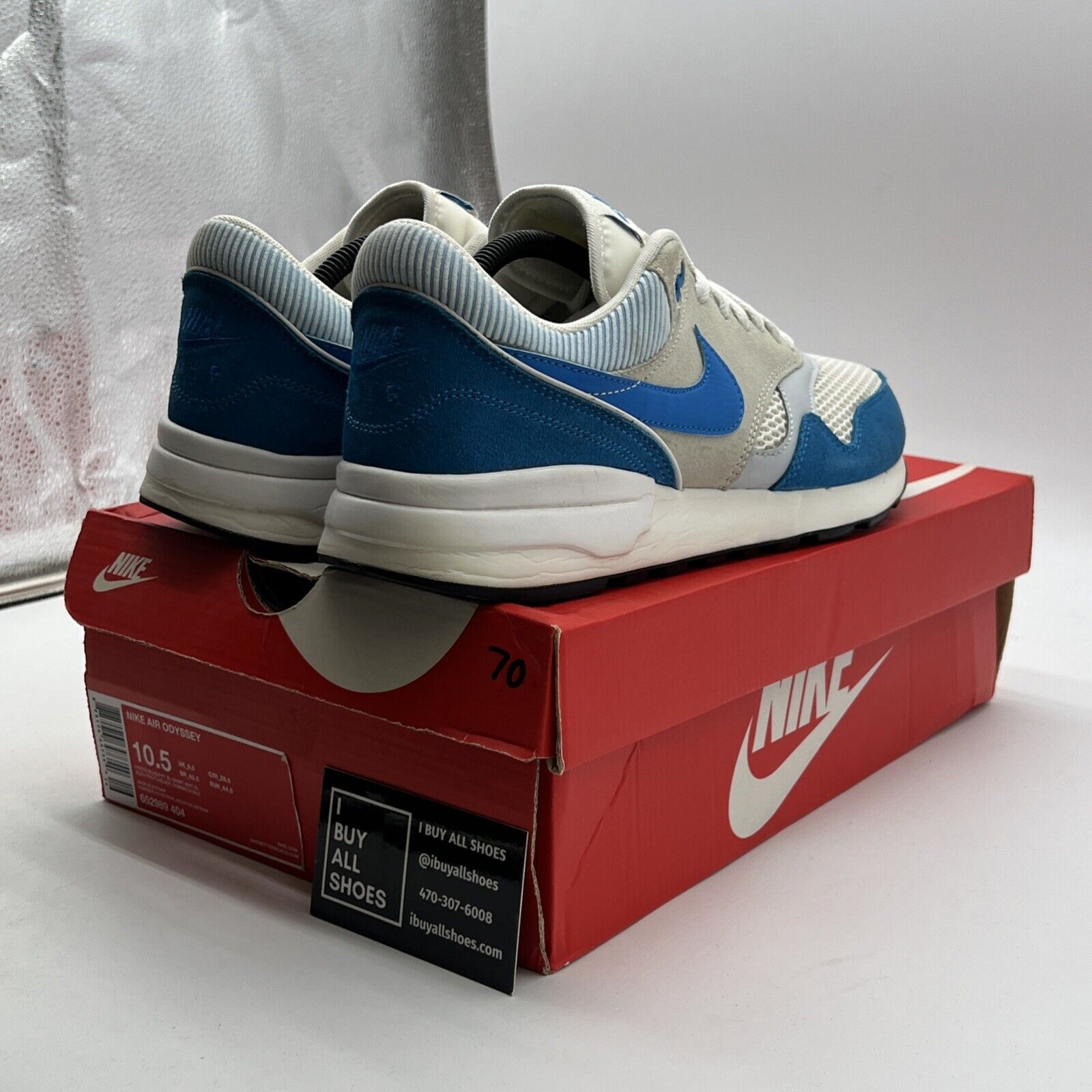 Size 10.5 - Nike Air Odyssey Photo Blue (652989-404)
