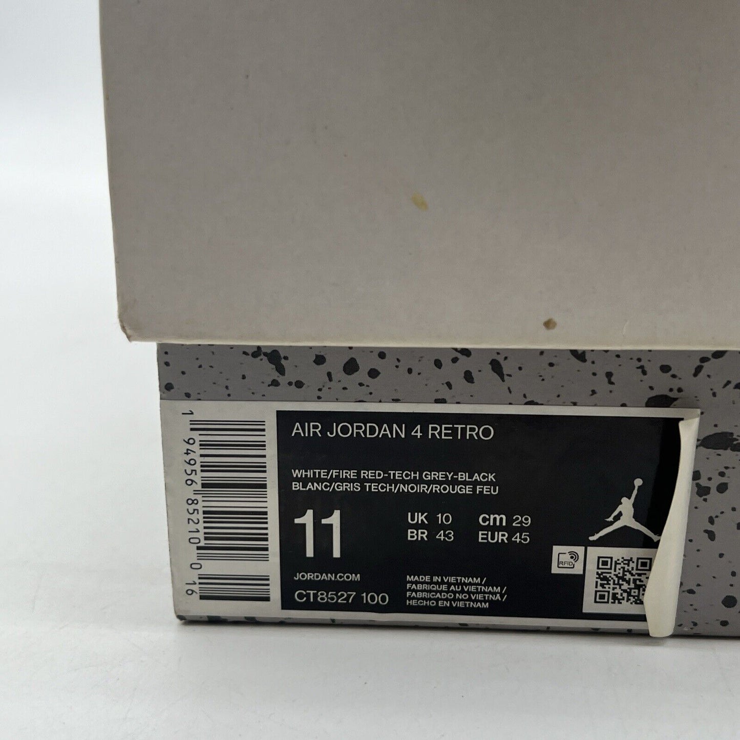 Size 11 - Air Jordan 4 Retro Mid White Oreo (CT8527-100)