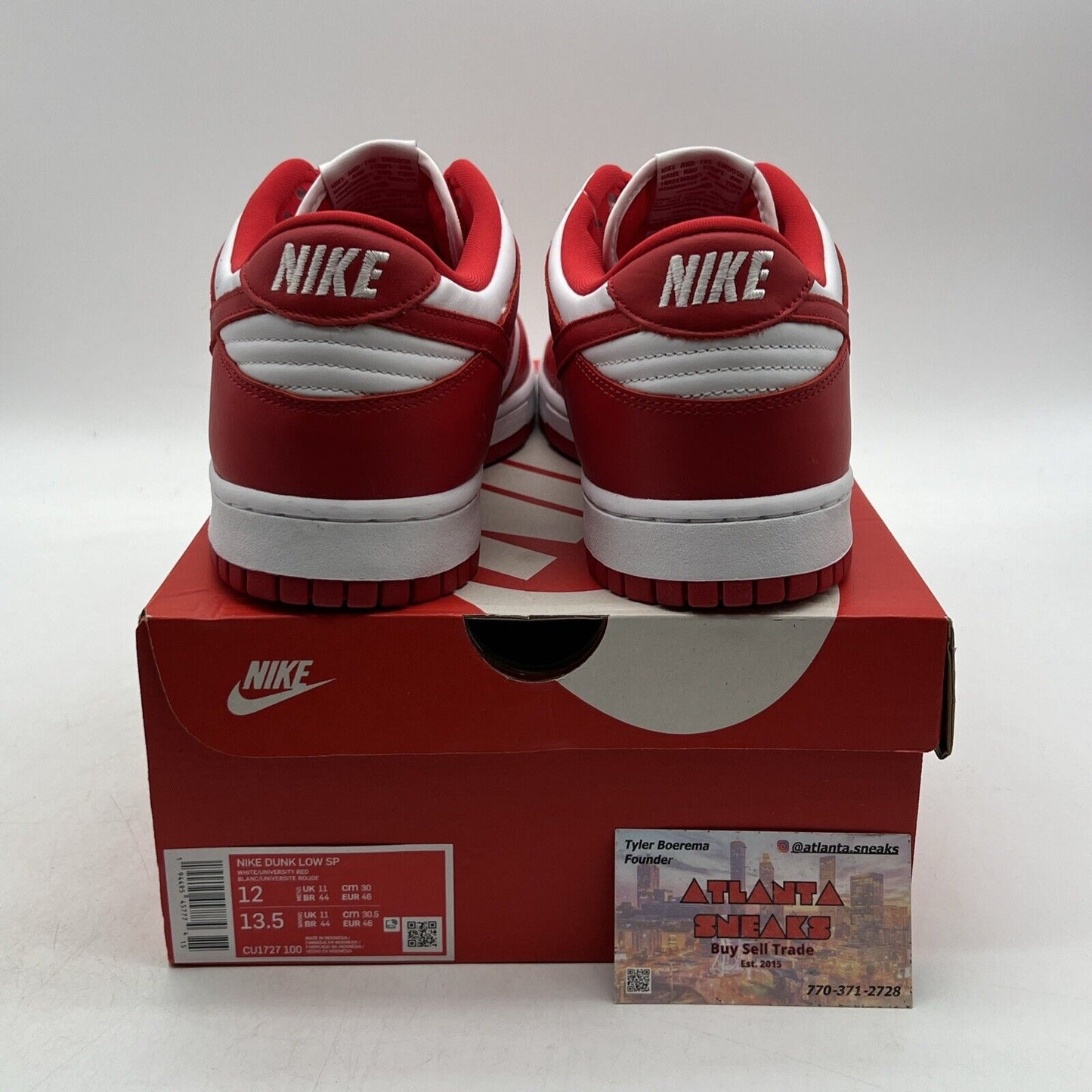 Size 12 - Nike Dunk Retro SP Low St. John's Red White Leather (CU1727-100)