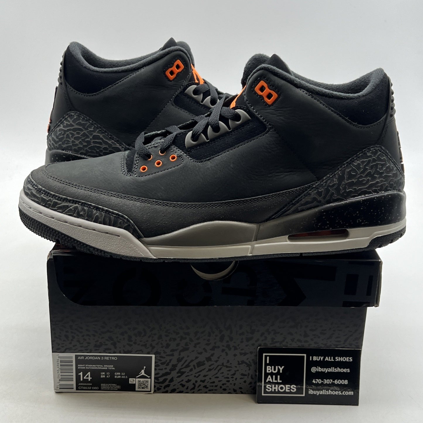 Size 14 - Air Jordan 3 Retro 2023 Mid Fear (CT8532-080)