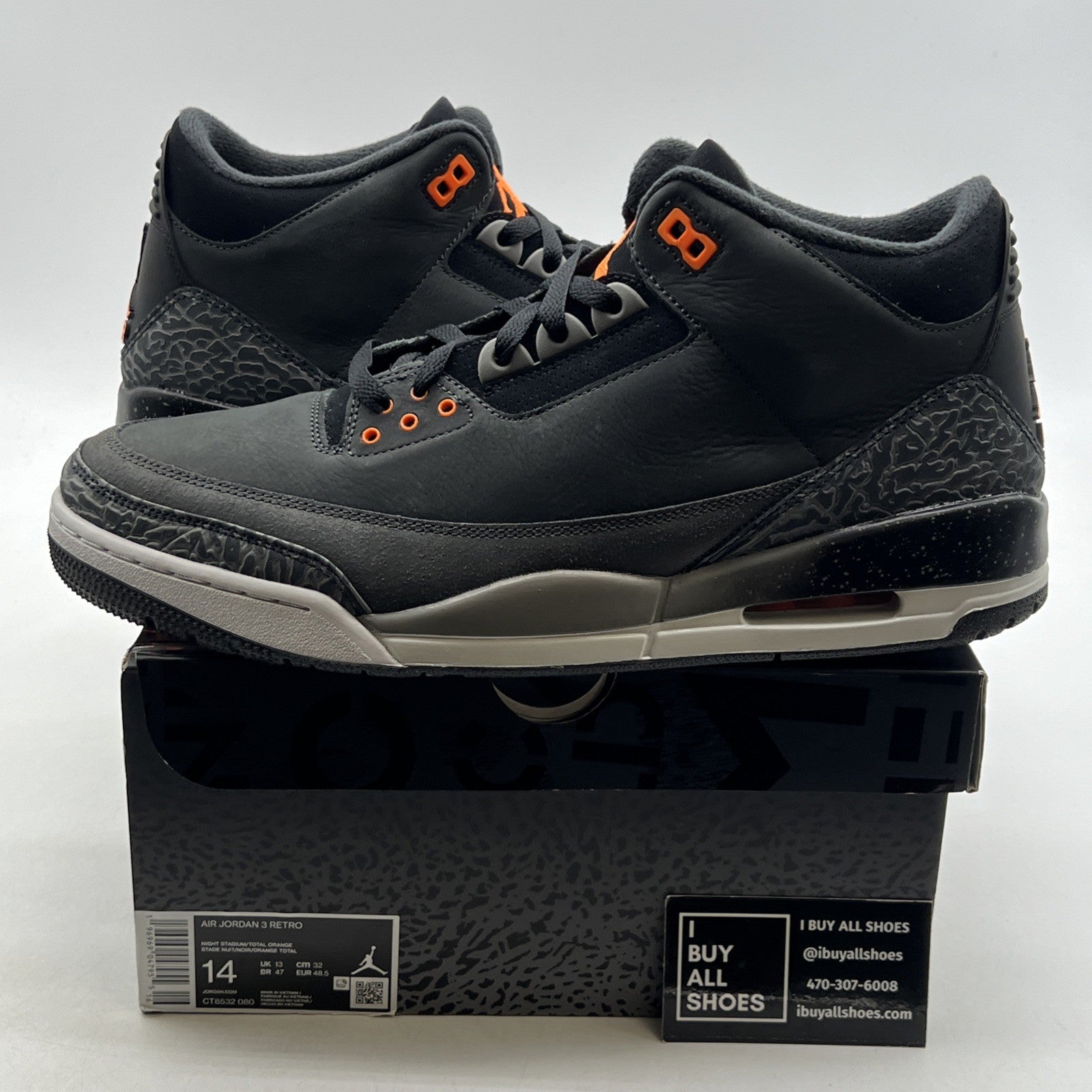 Size 14 - Air Jordan 3 Retro 2023 Mid Fear (CT8532-080)