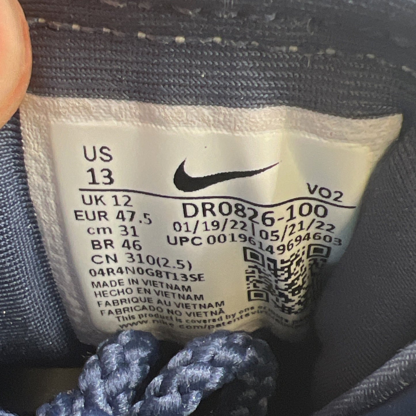 Size 13 - Nike Zoom LeBron 2 Retro 2022 USA (DR0826-100)