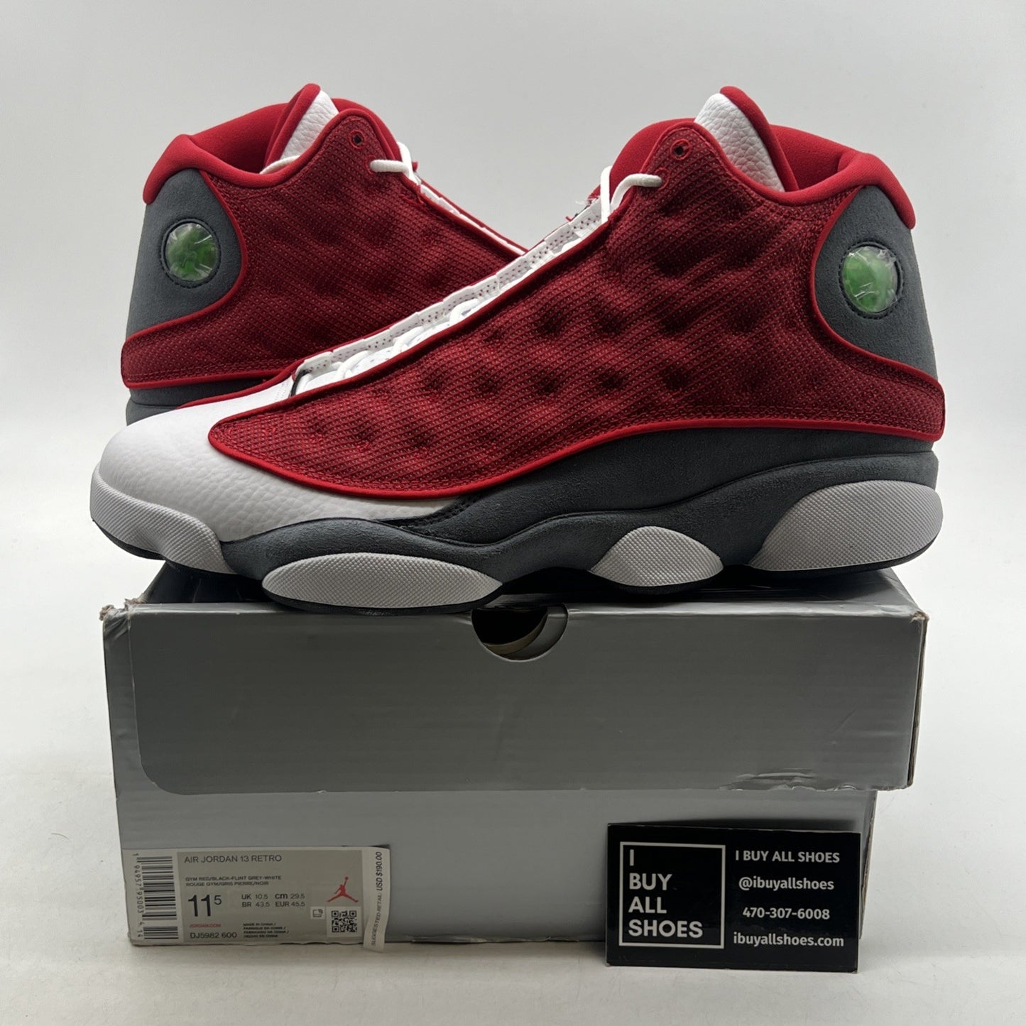 Size 11.5 - Air Jordan 13 Red/White - (DJ5982-600)