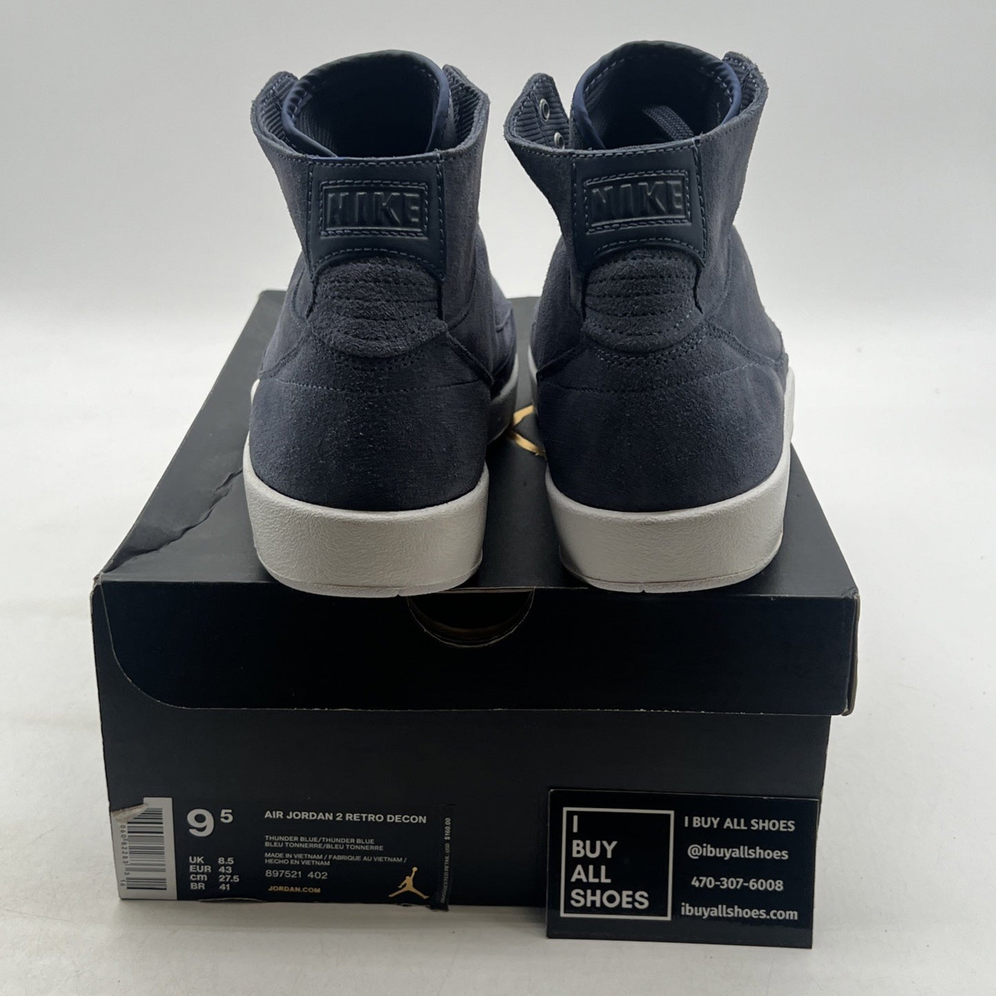 Size 9.5 - Air Jordan 2 Retro Deconstructed Thunder Blue (897521-402)