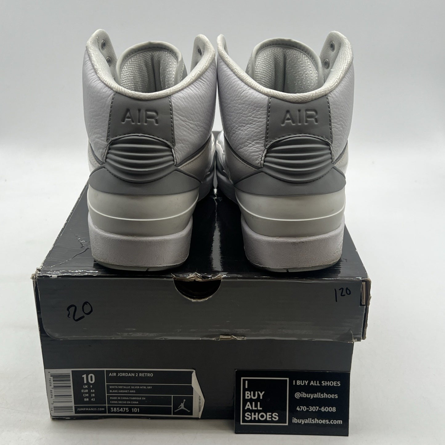 Size 10 - Air Jordan 2 Retro 25th Anniversary (385475-101)