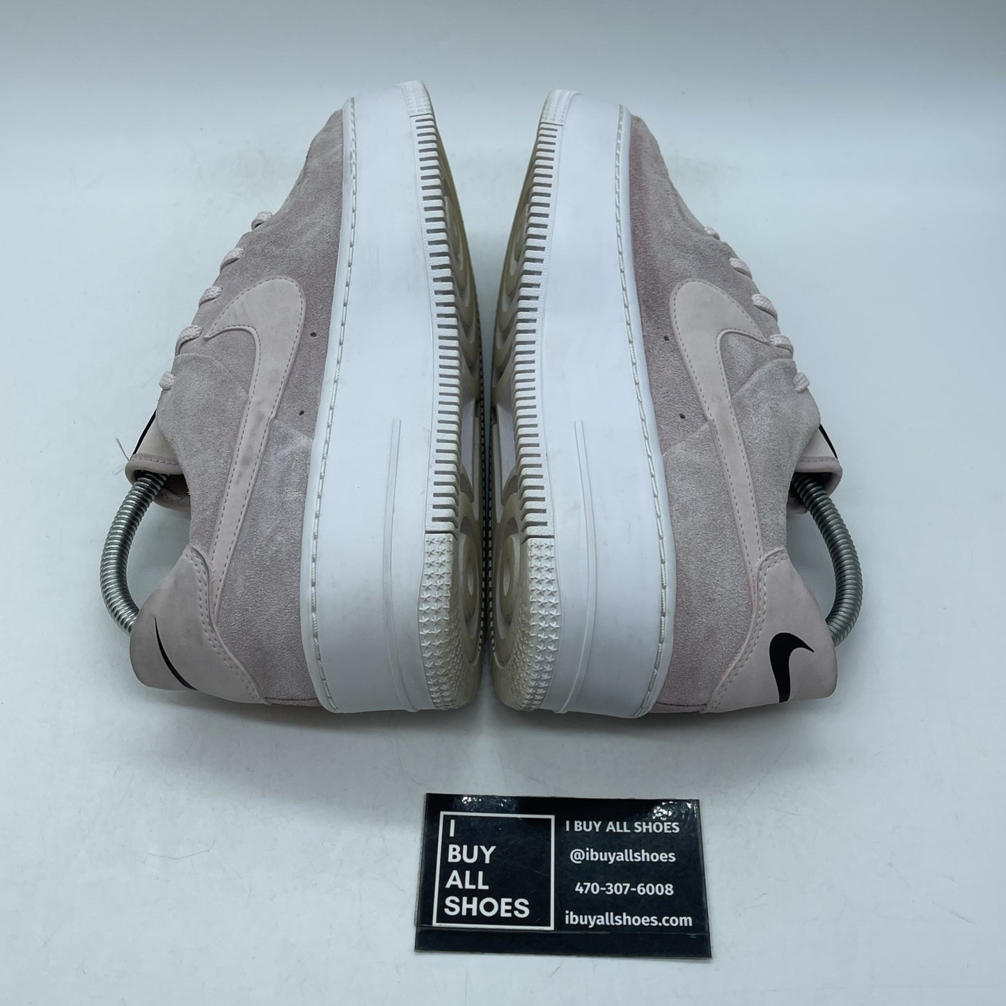Size 9W - Nike Air Force 1 Sage Low Barely Rose Pink Black Suede (AR5339-604)