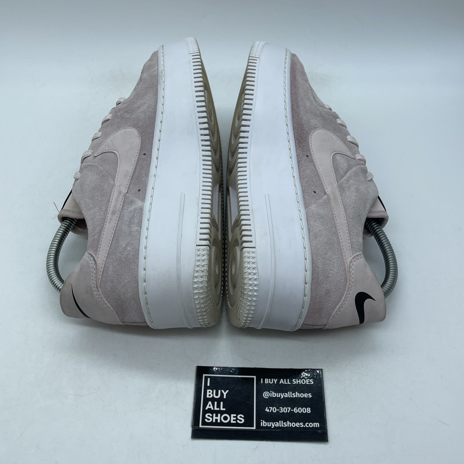 Size 9W - Nike Air Force 1 Sage Low Barely Rose Pink Black Suede (AR5339-604)