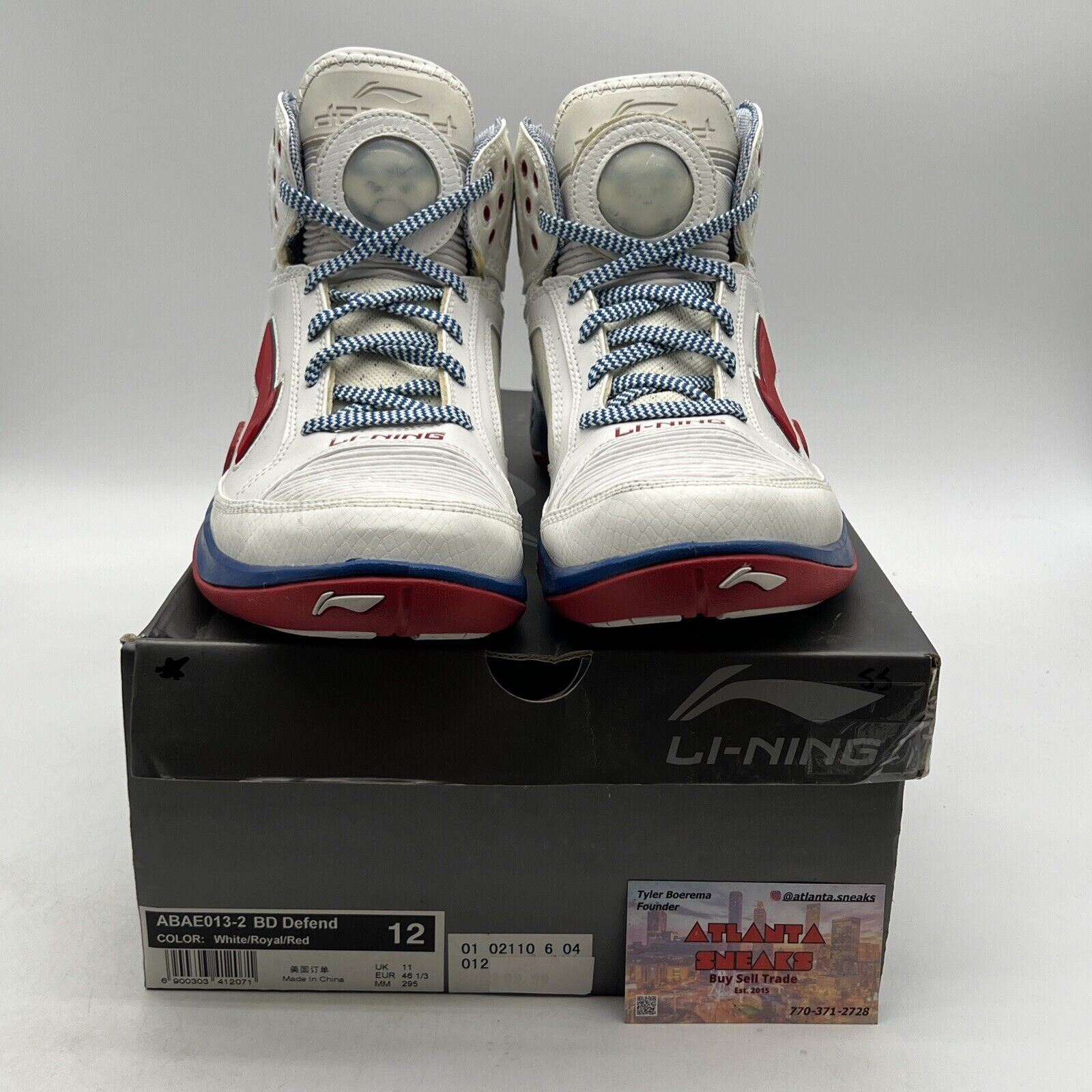 Size 12 - Li-Ning BD (Baron Davis) Defend White (ABAE013-2)