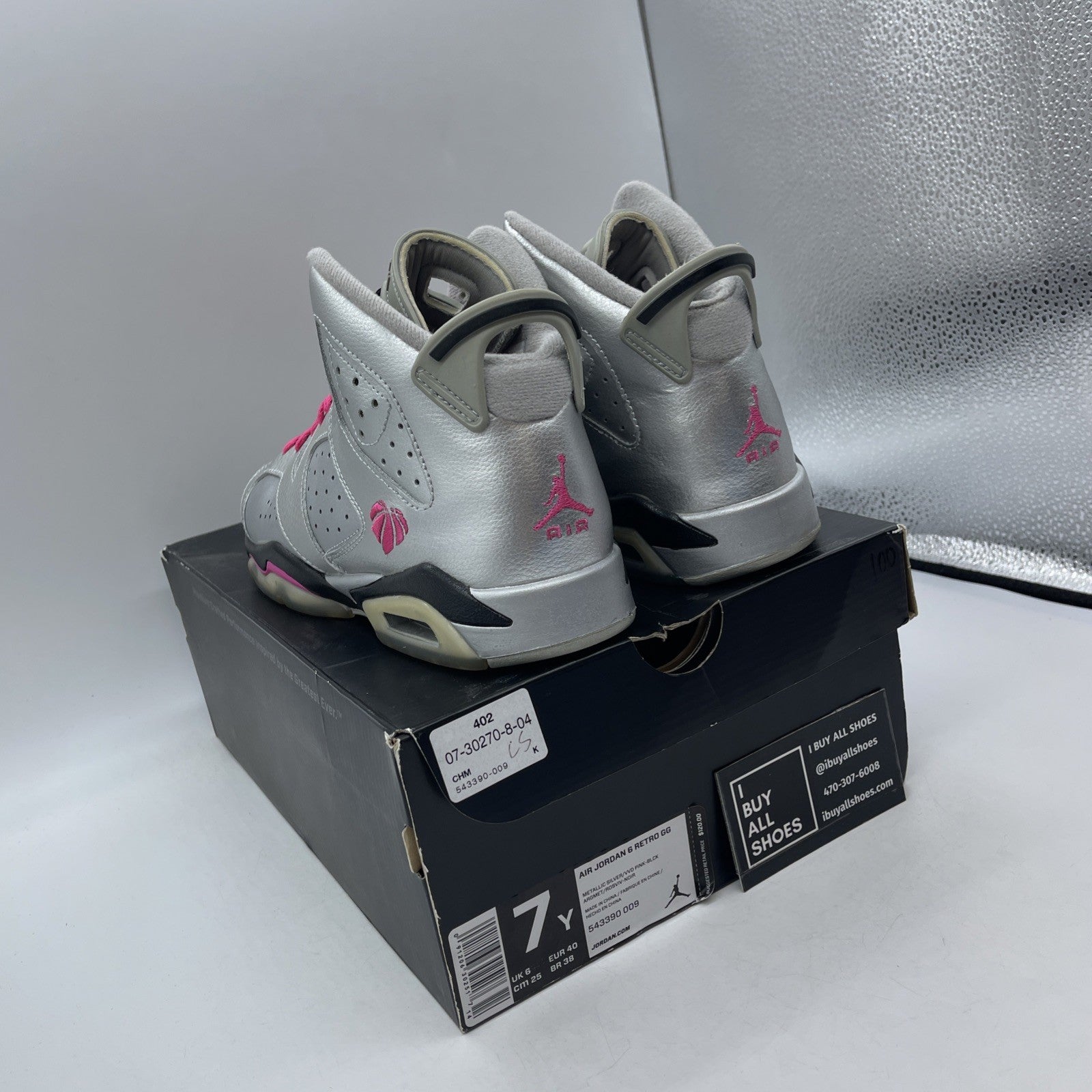 Size 7Y (GS) - Air Jordan 6 Retro Mid Valentines Day (543390-009)
