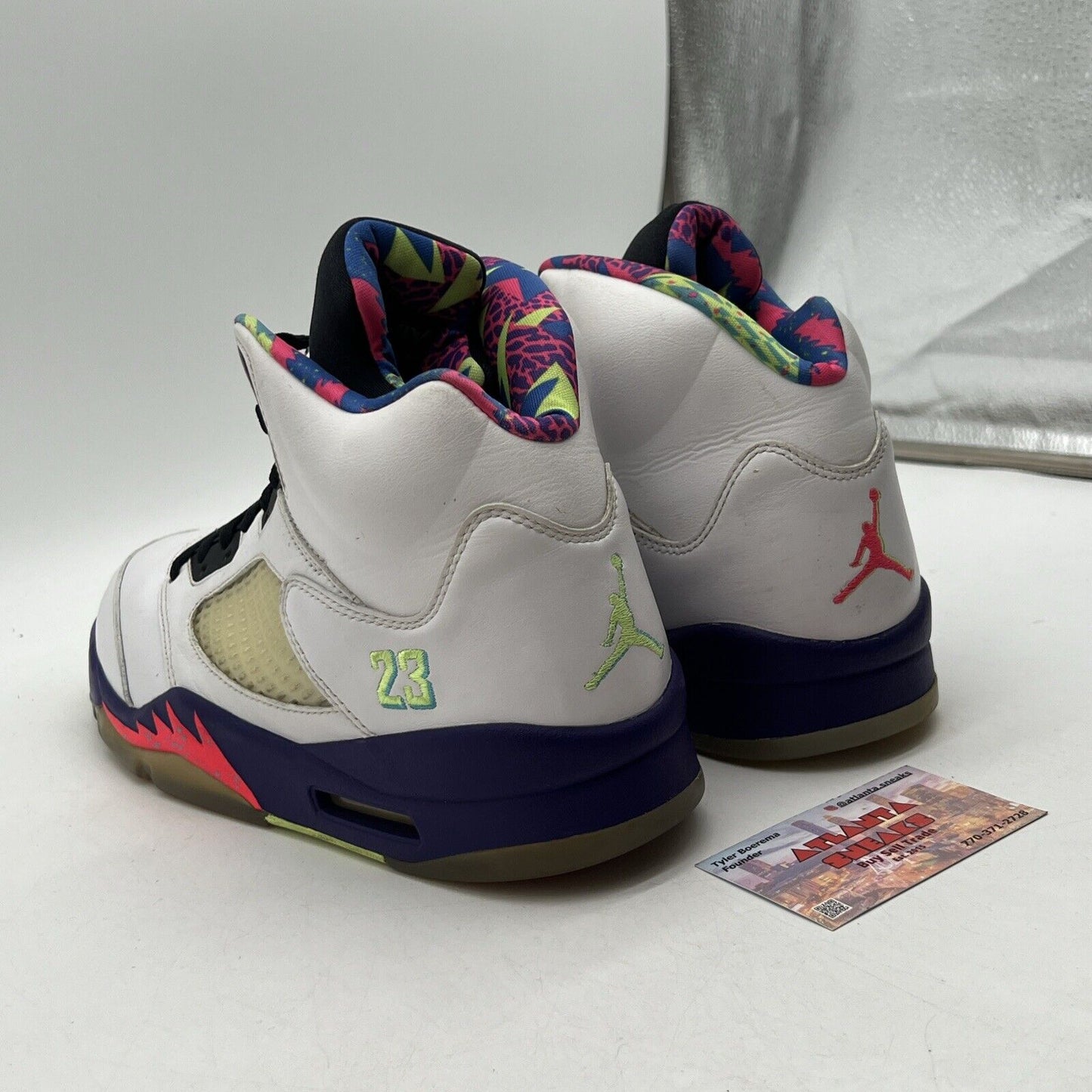 Size 12 - Jordan 5 Retro Alternate Bel-Air 2020 Black White Leather (DB3335-100)