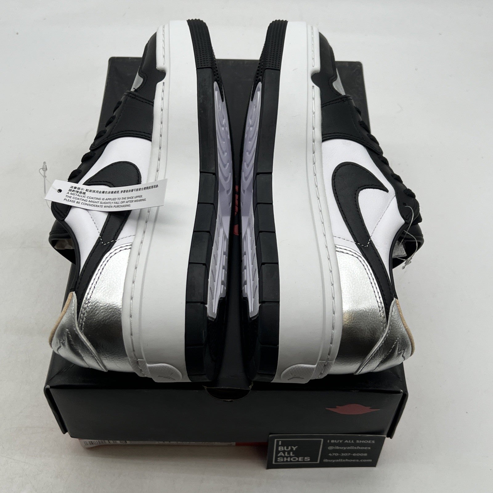 Size 11 - Air Jordan 1 Elevate SE Low Silver Toe W (DQ8561-001)