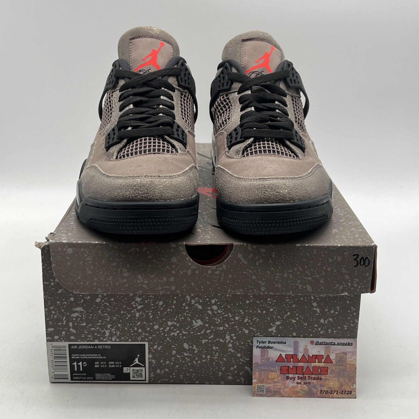 Size 11.5 - Jordan 4 Retro Mid Taupe Haze Black Red (DB0732-200)