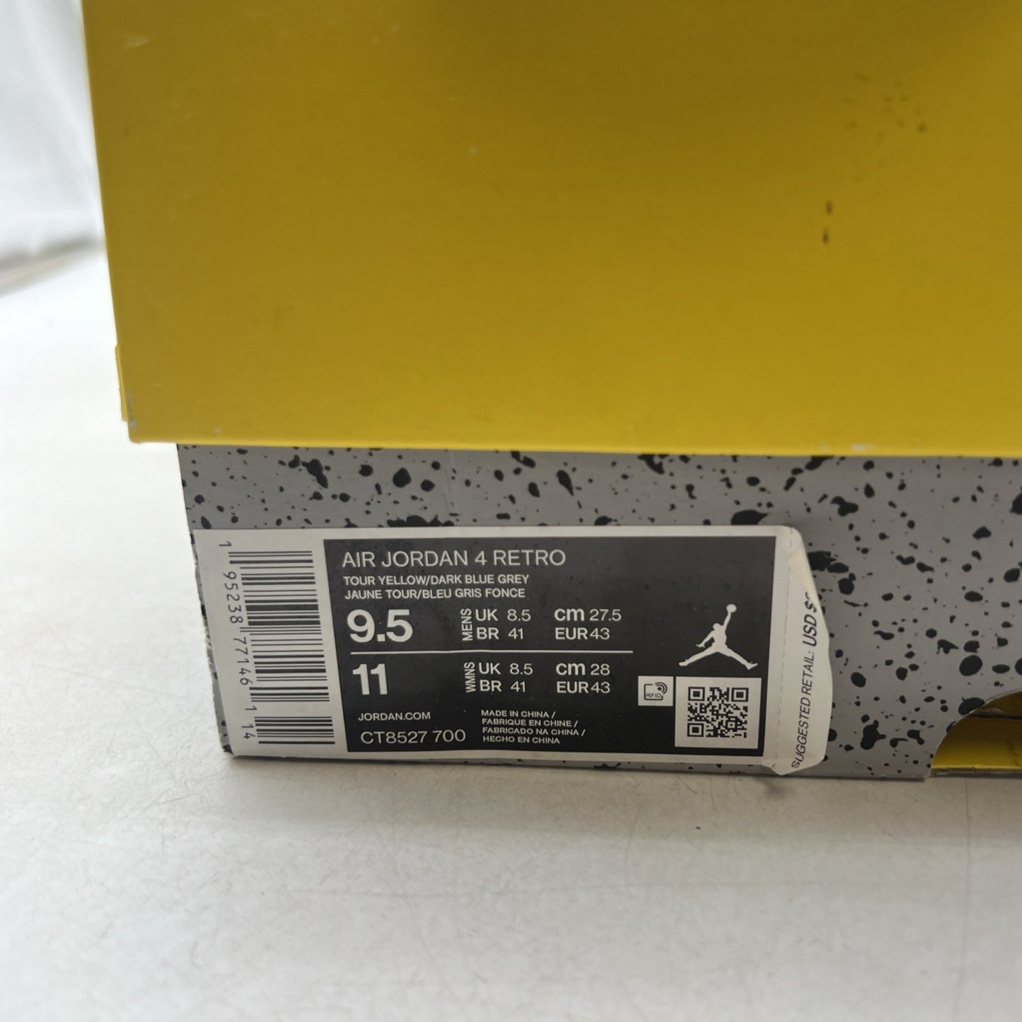Size 9.5 - Air Jordan 4 Retro Mid Lightning (CT8527-700)