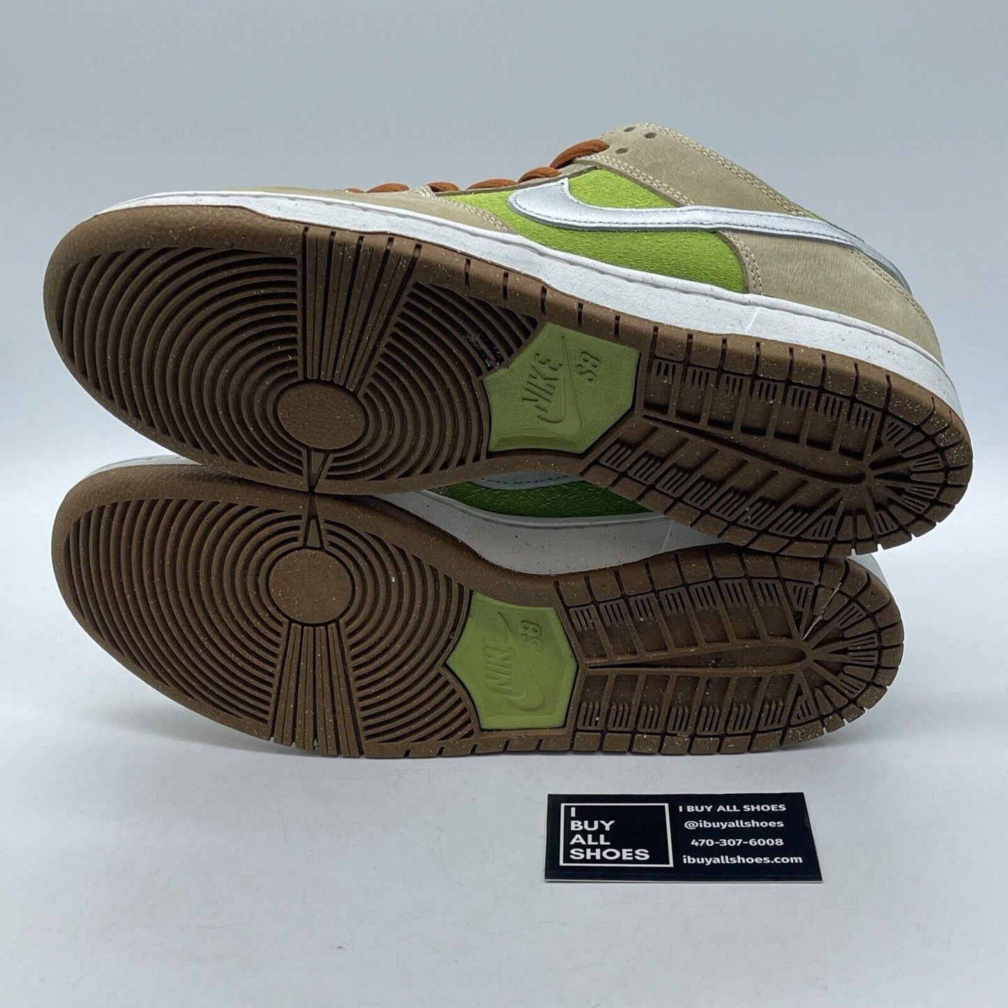 Size 11 - Nike Dunk Pro SB Low Escargot Green Brown Silver Suede (FQ7585-200)