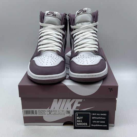 Size 9.5 - Air Jordan 1 Retro OG High Mauve Purple White Leather (DZ5485-105)