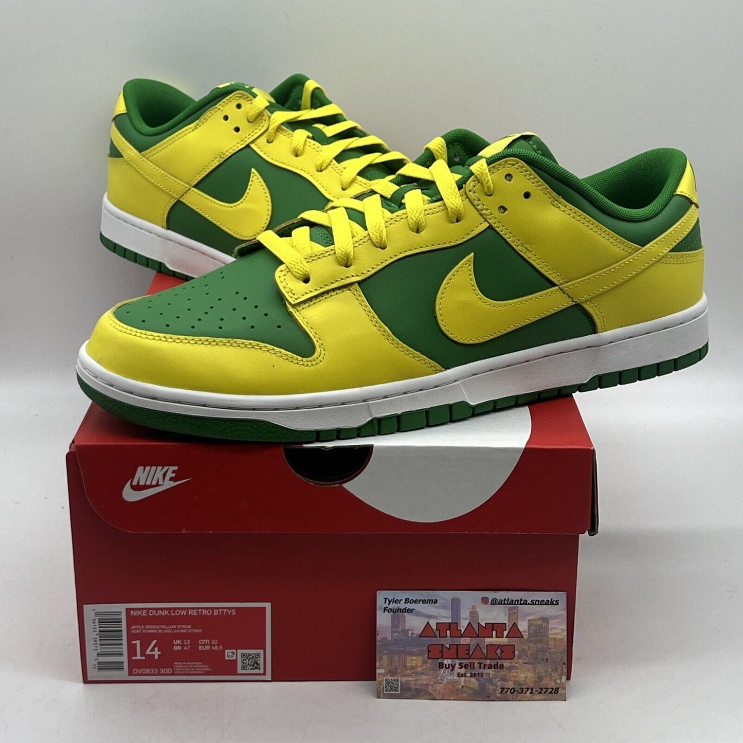 Size 14 - Nike Dunk Low Reverse Brazil Brand New Og All