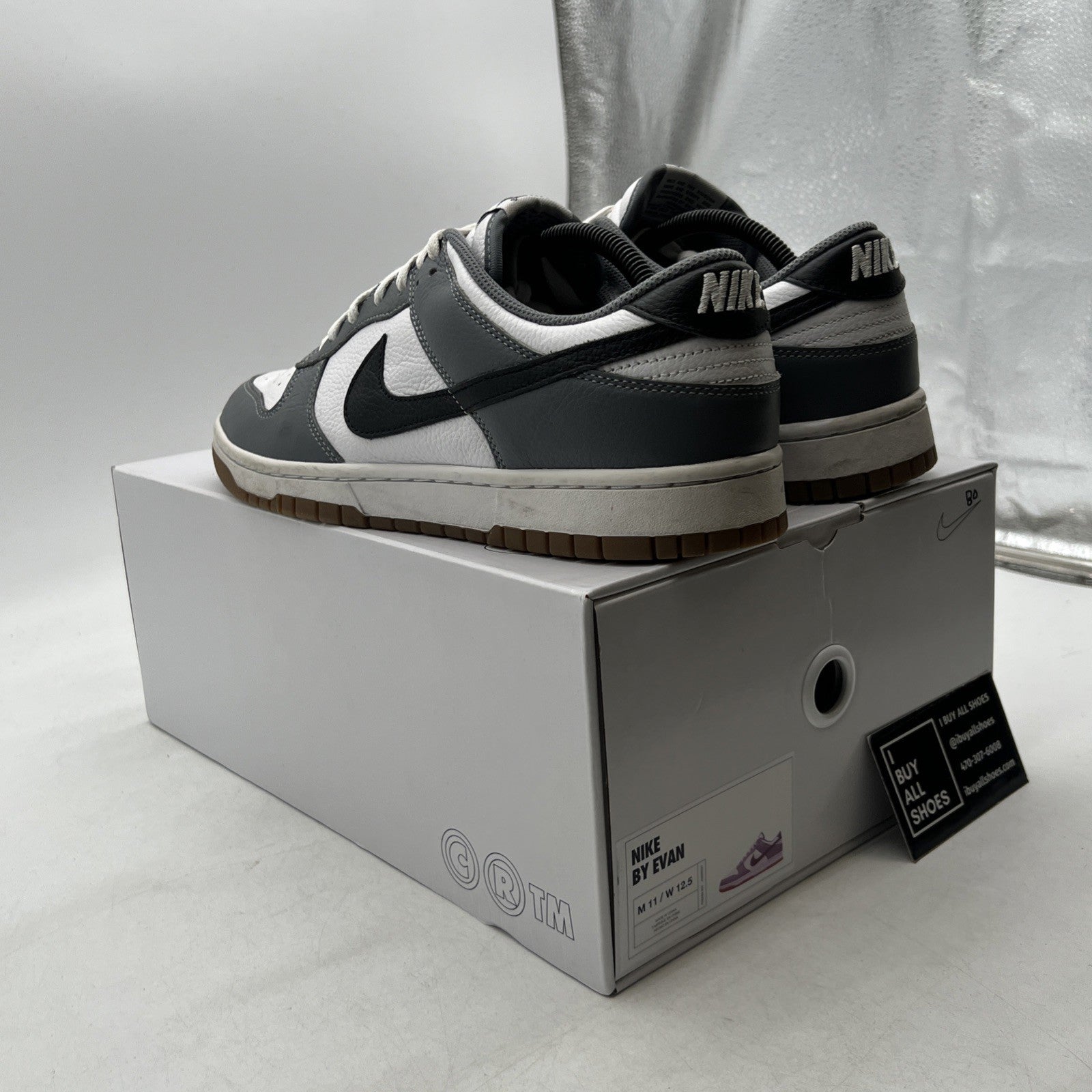Size 11 - Nike Dunk Low ID By You Men’s Gum White Black Grey (FN0569-900)