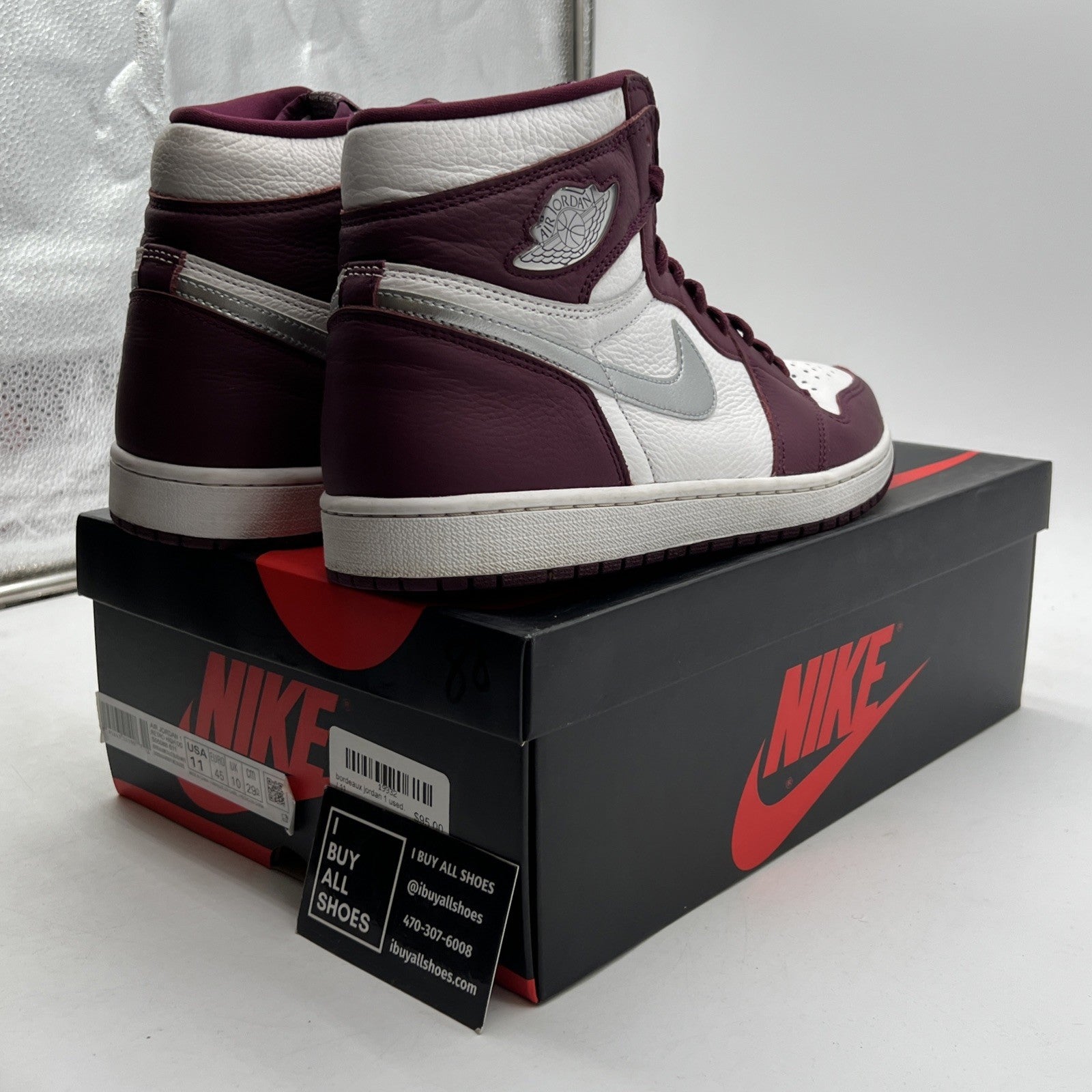 Size 11 - Air Jordan 1 Retro High OG Bordeaux (555088-611)