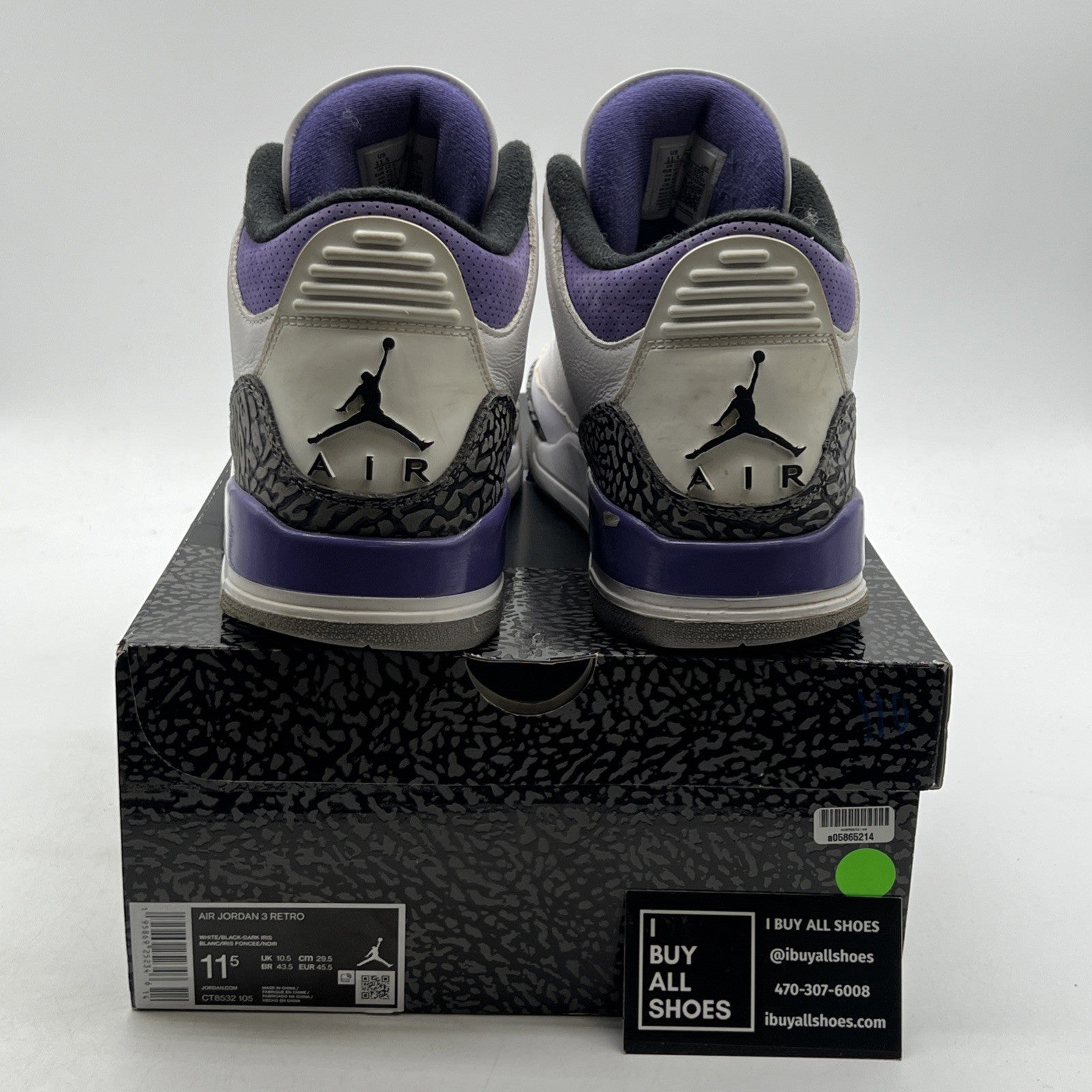 Size 11.5 - Air Jordan 3 Retro Mid Dark Iris (CT8532-105)