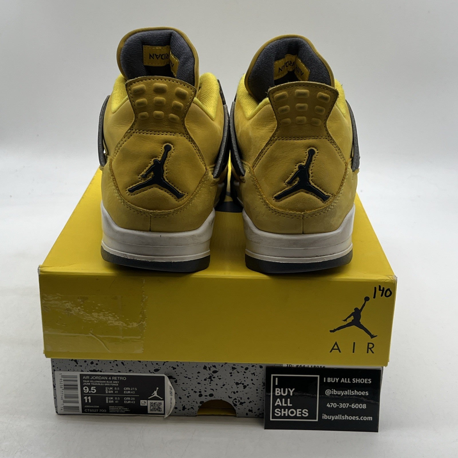 Size 9.5 - Air Jordan 4 Retro Mid Lightning (CT8527-700)