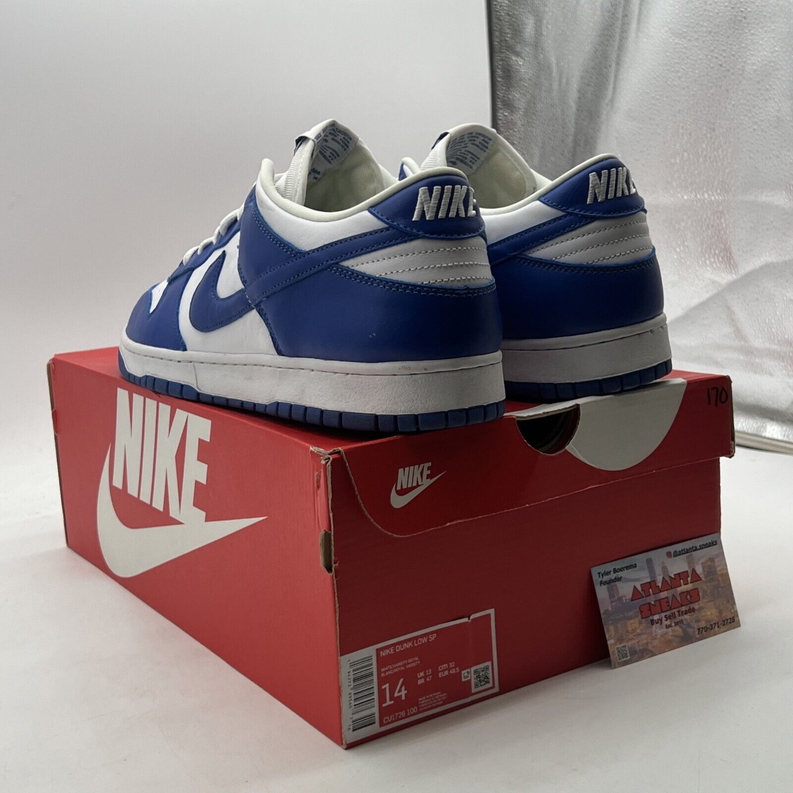 Size 14 - Nike Dunk Low Retro SP Kentucky 2020 (CU1726-100)