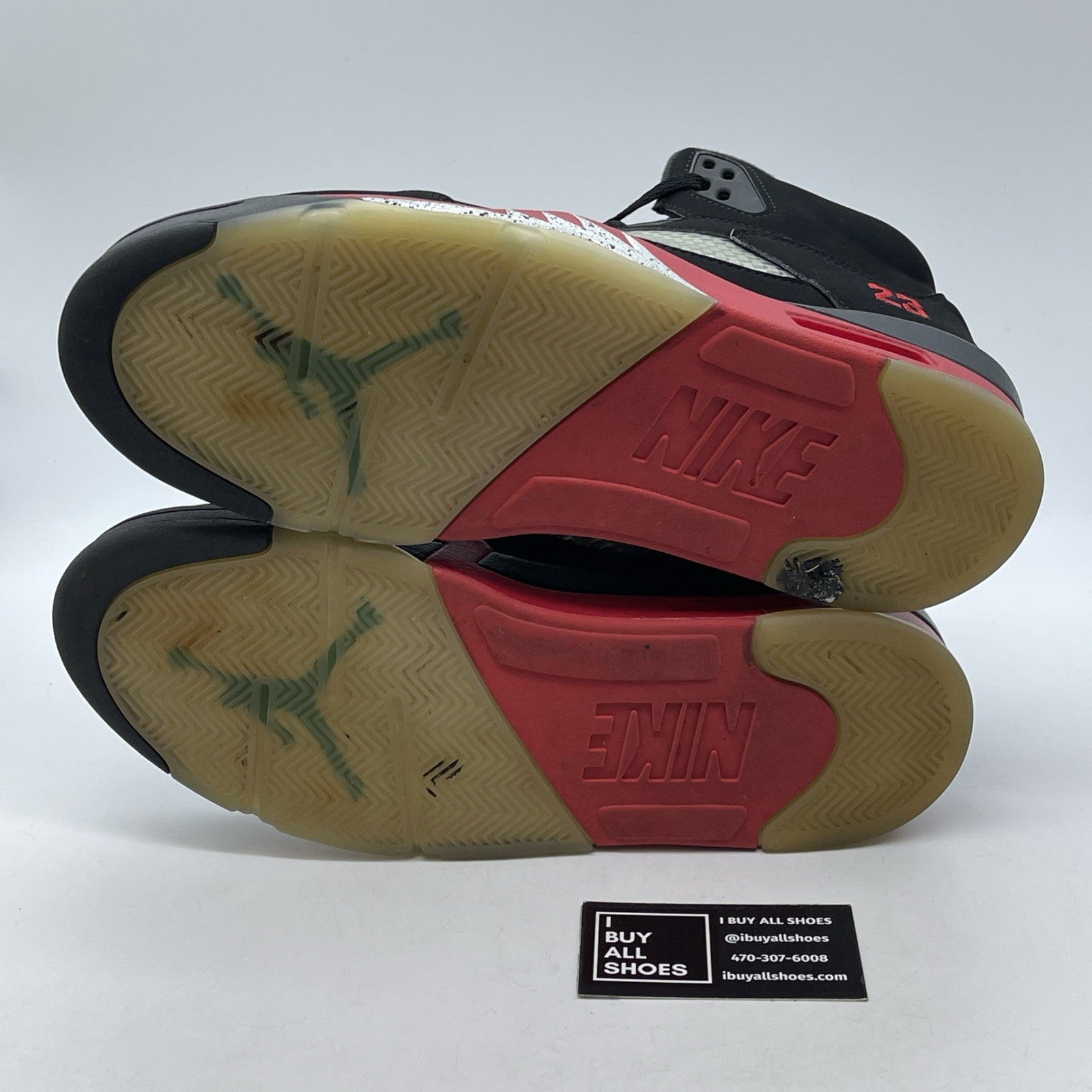 Size 11.5 - Jordan 5 Retro Top 3 Black 2020 Red White Suede (CZ1786-001)