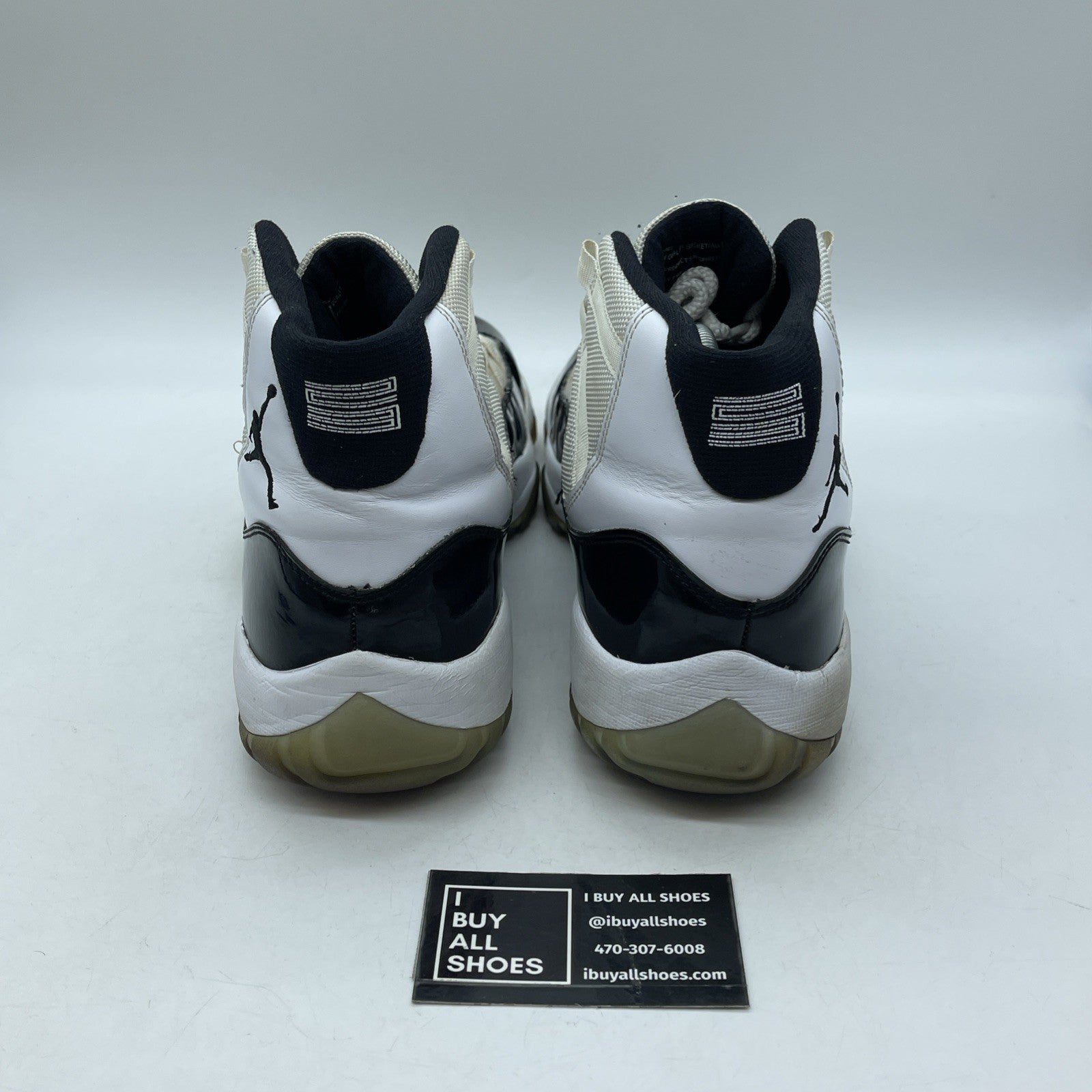 Size 12 - Jordan 11 Retro Concord Black White Leather Suede (378037-107)