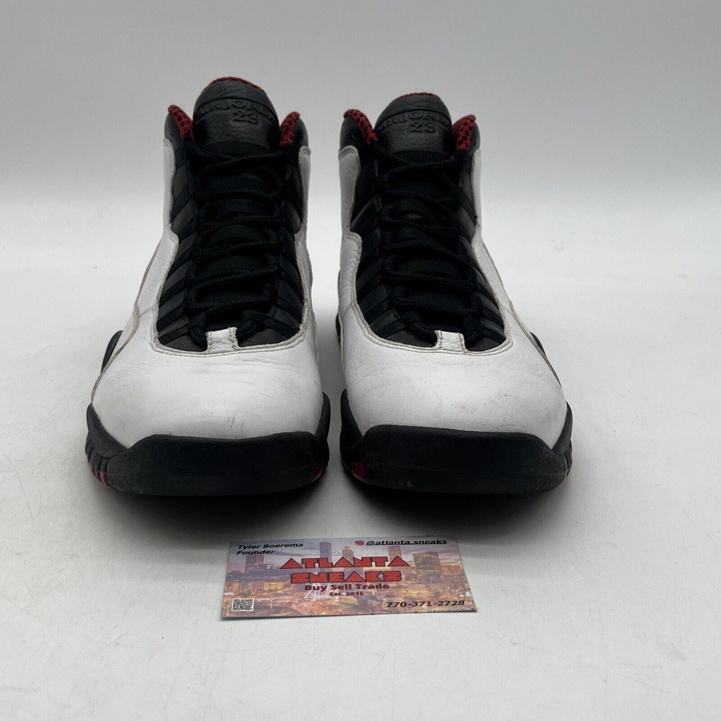 Size 9 - Air Jordan 10 Retro 2012 Chicago White Red Black Leather (310805-100)