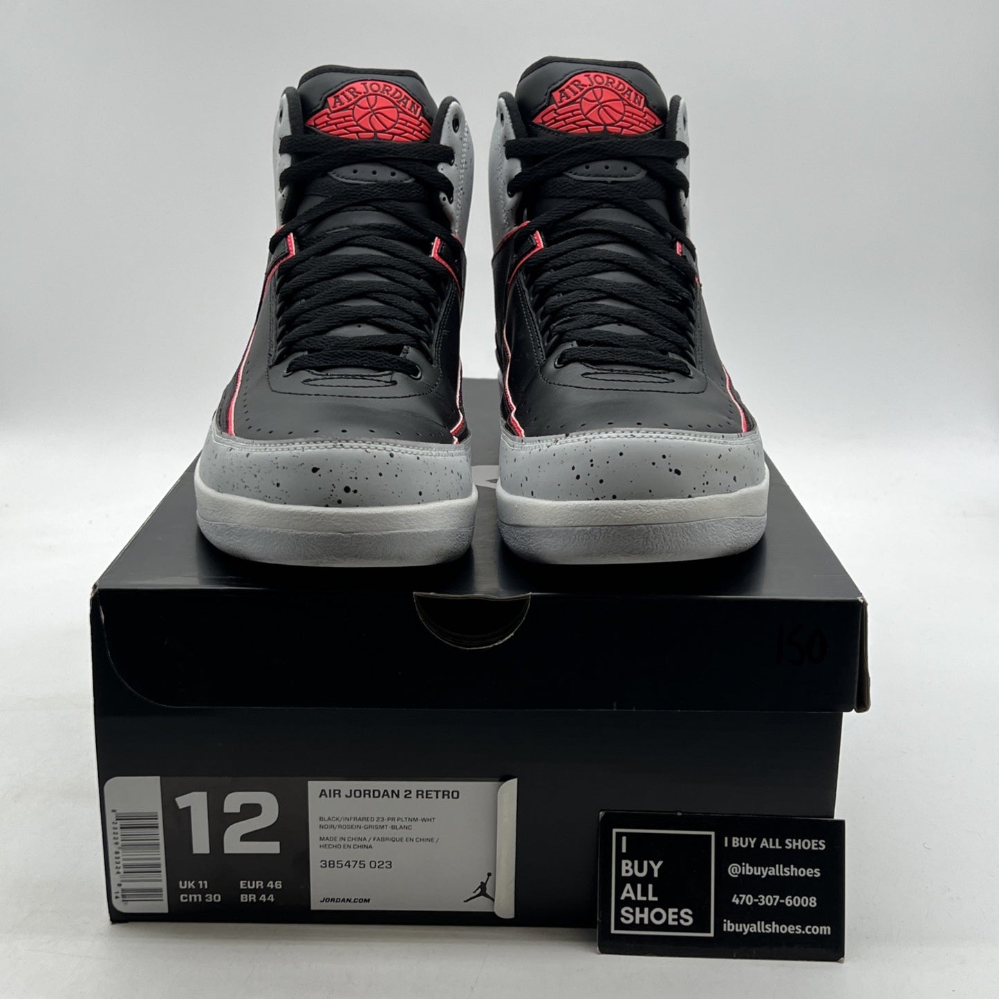 Size 12 - Air Jordan 2 Retro Infrared 23 (385475-023)