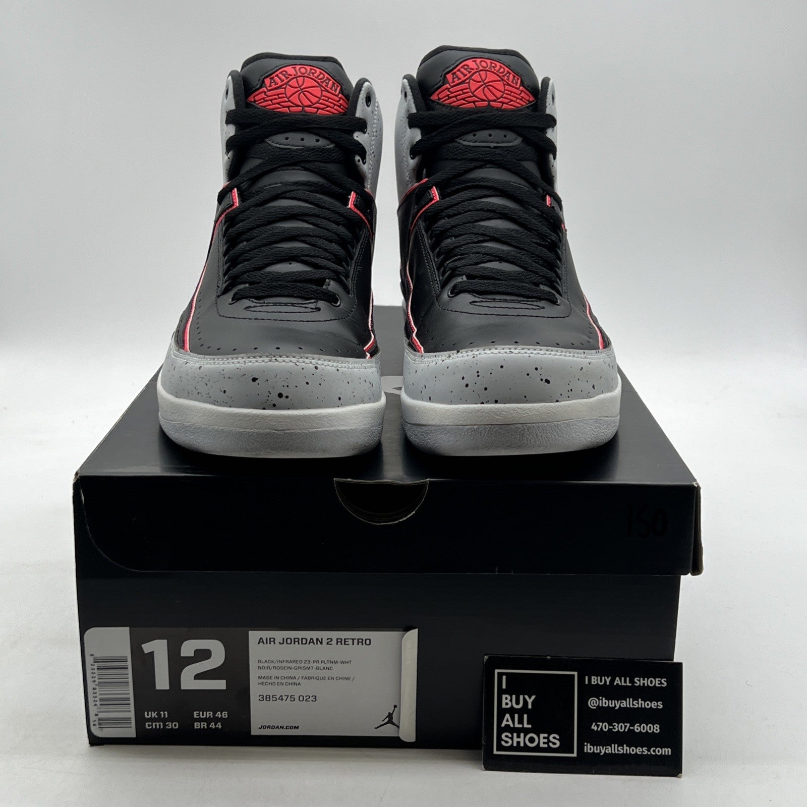 Size 12 - Air Jordan 2 Retro Infrared 23 (385475-023)