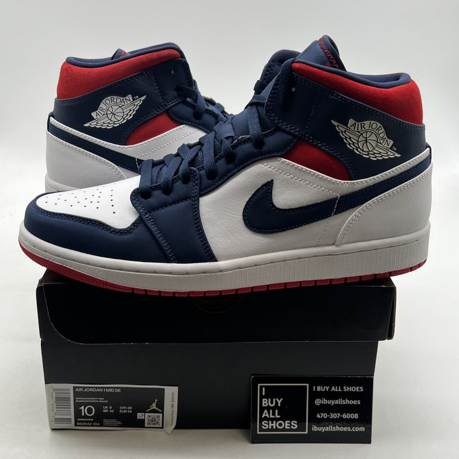 Size 10 - Air Jordan 1 SE Mid Olympic (852542-104)