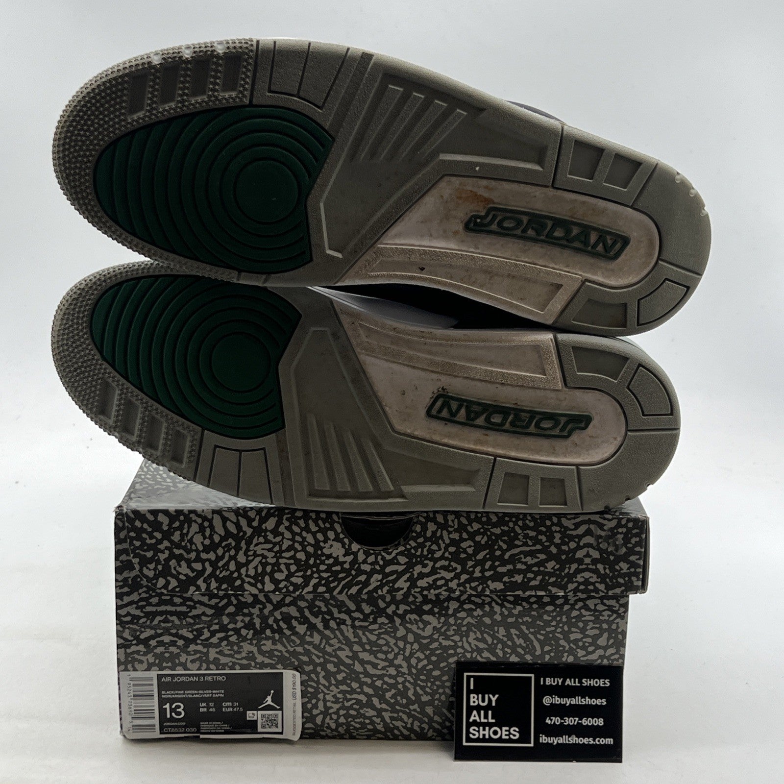 Size 13 - Air Jordan 3 Retro Mid Pine Green (CT8532-030)
