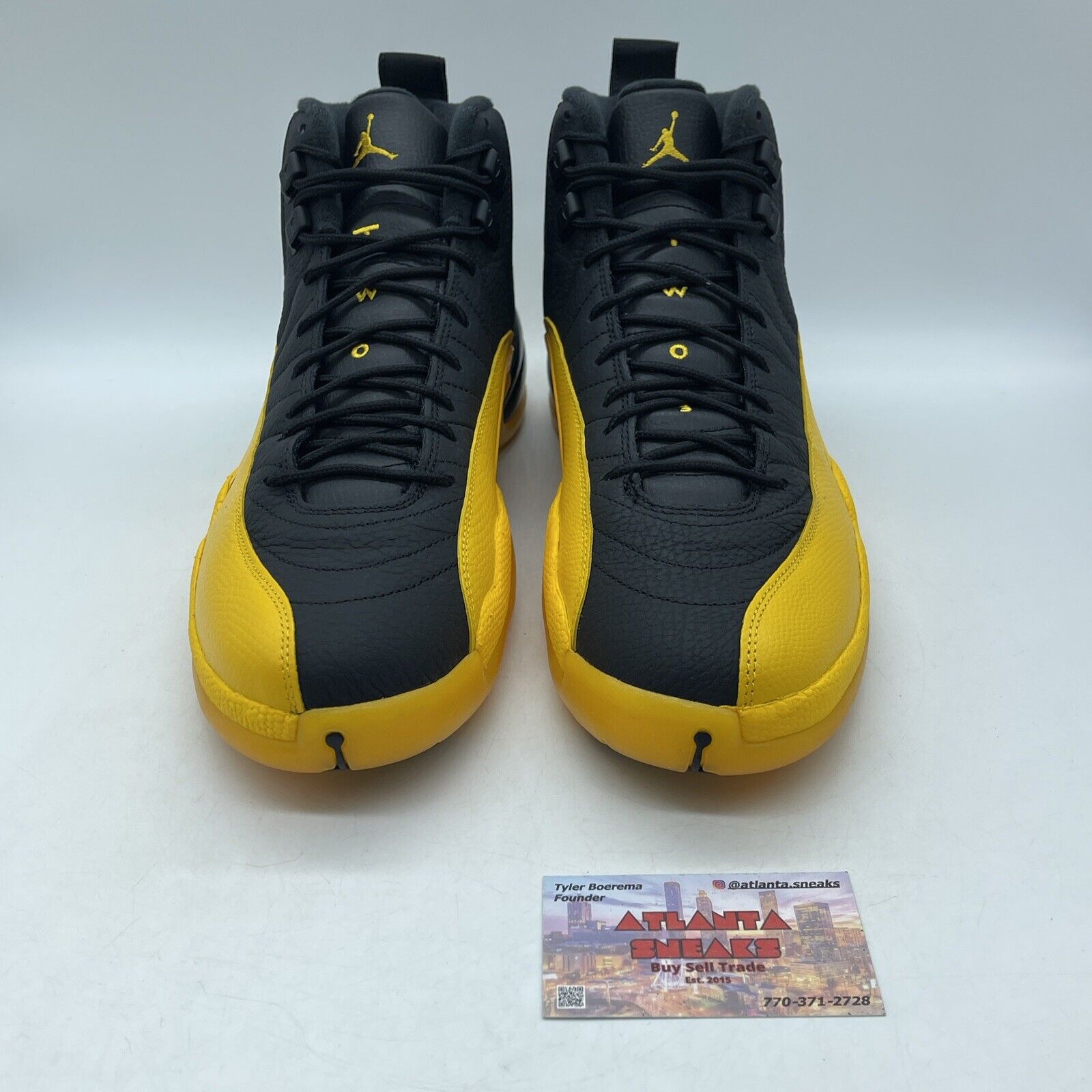 Size 12 - Jordan 12 Retro University Gold 2020 Yellow Black Leather (130690-070)