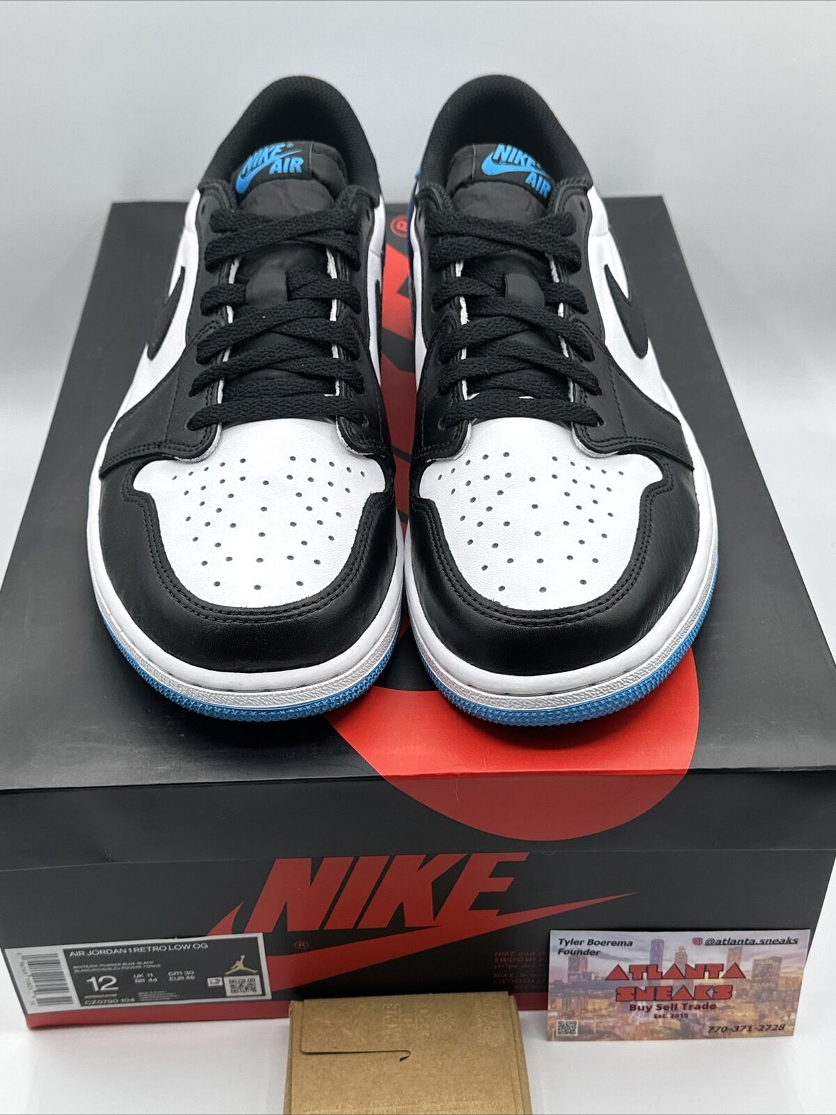 Size 12 - Jordan 1 Retro Low OG UNC Dark Powder Blue