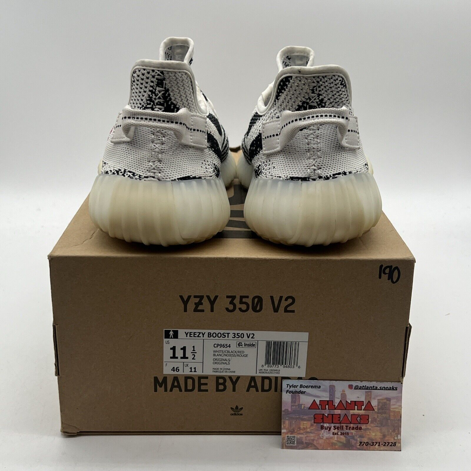 Size 11.5 - adidas Yeezy Boost 350 V2 2018 Release Zebra (CP9654)